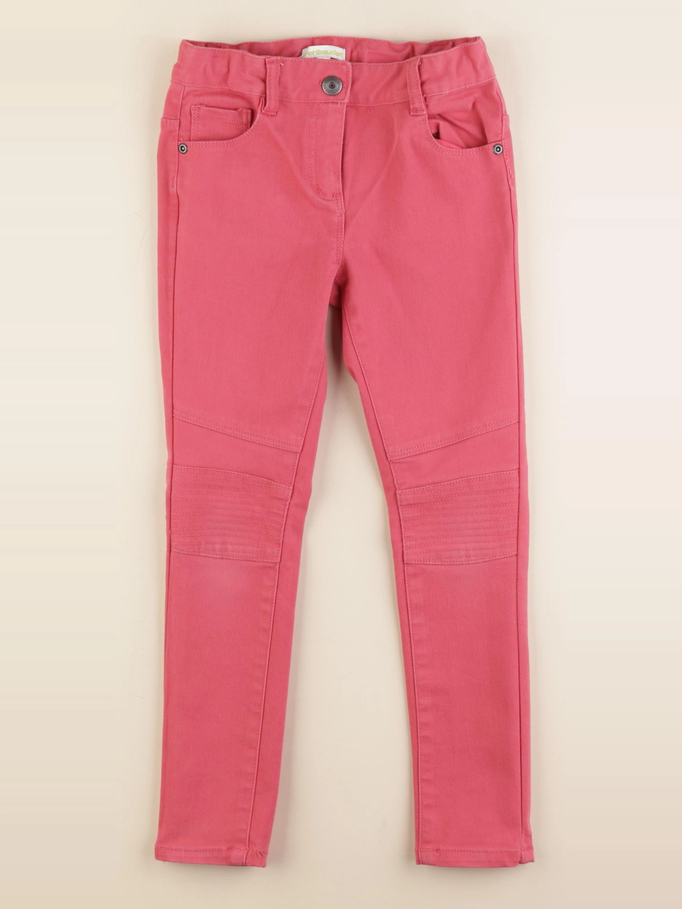 Vertbaudet - pantalon rose - 7 ans
