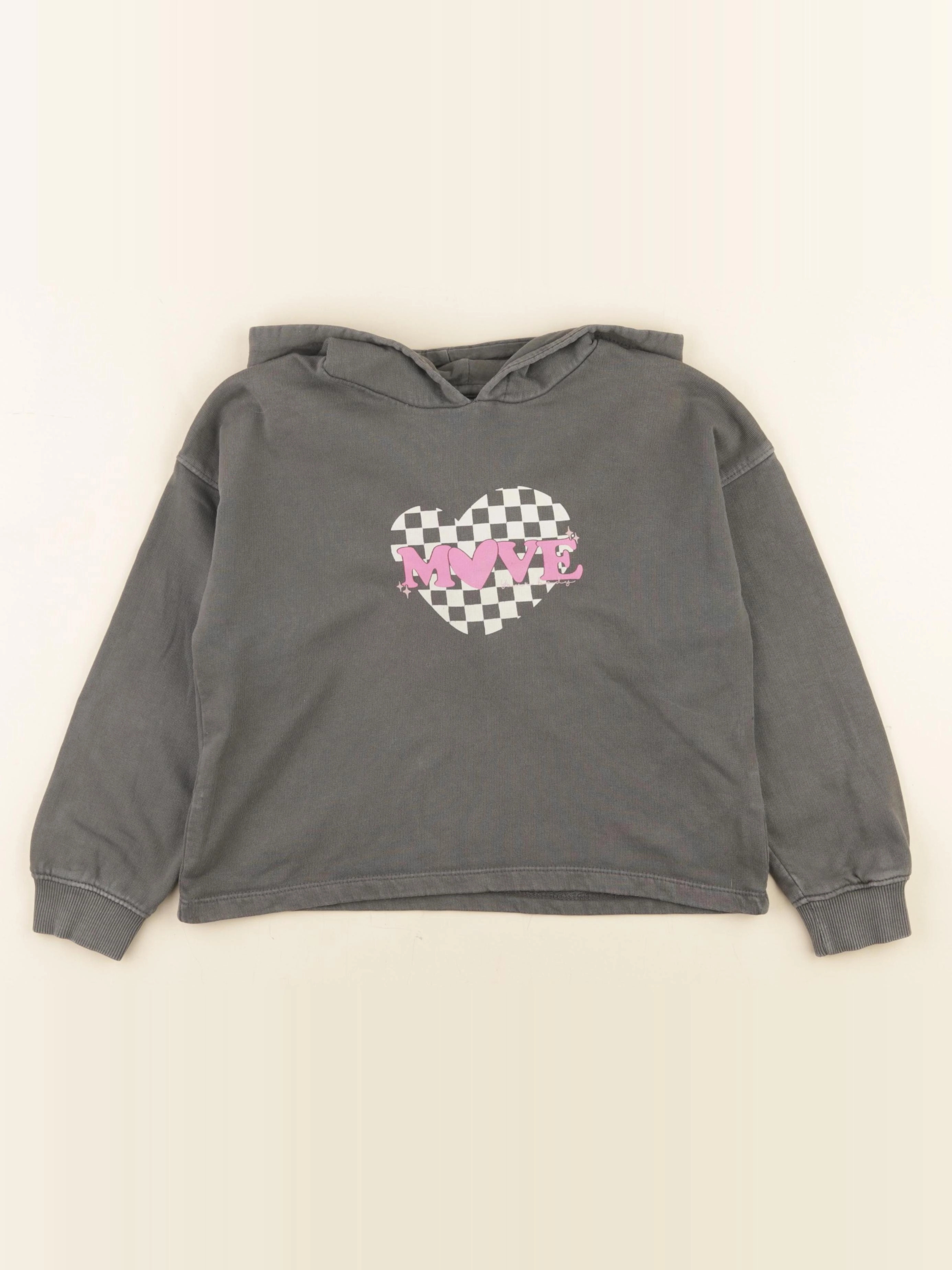 Vertbaudet - sweat gris - 8 ans
