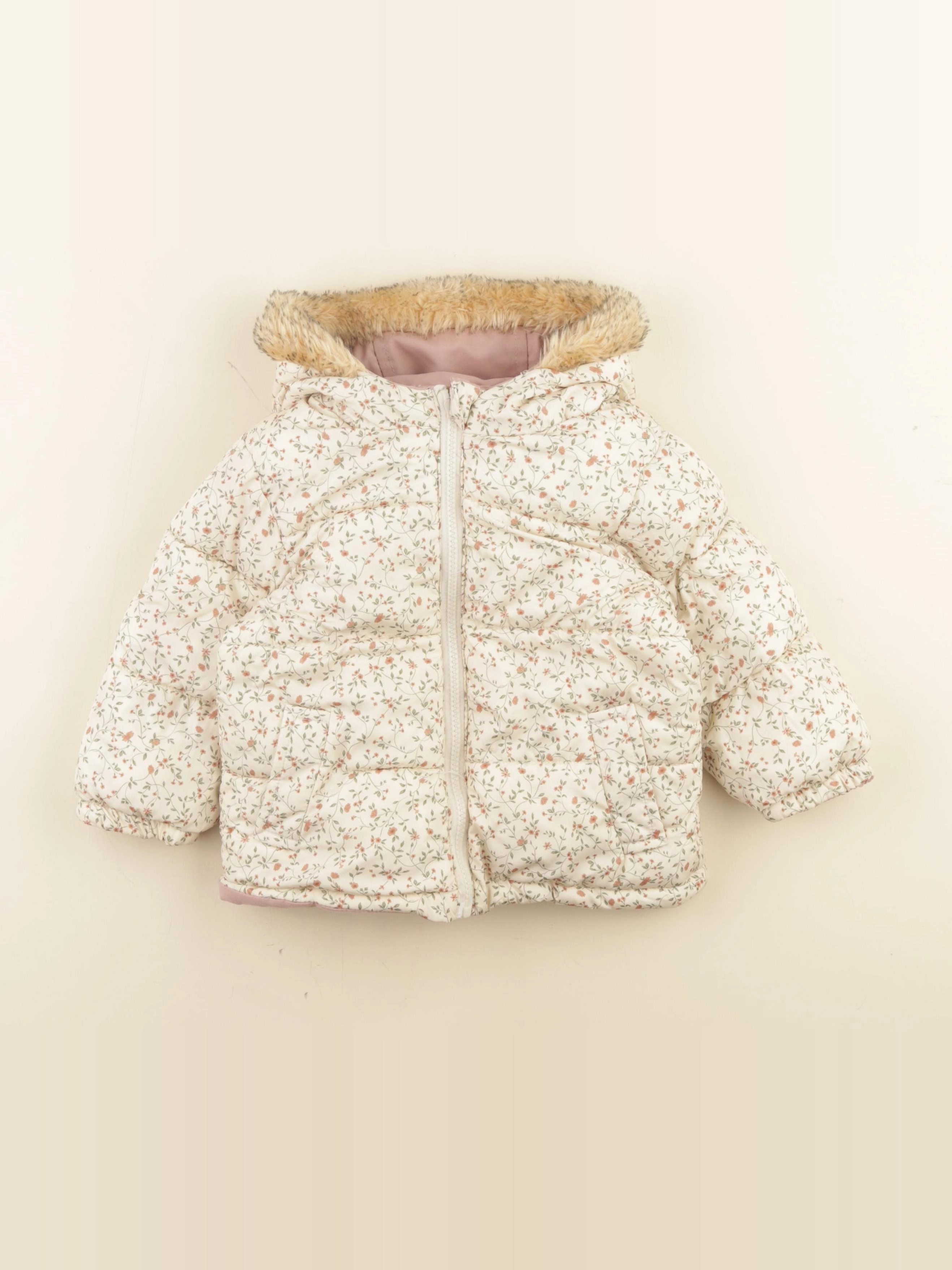 Vertbaudet - parka rose - 24 mois