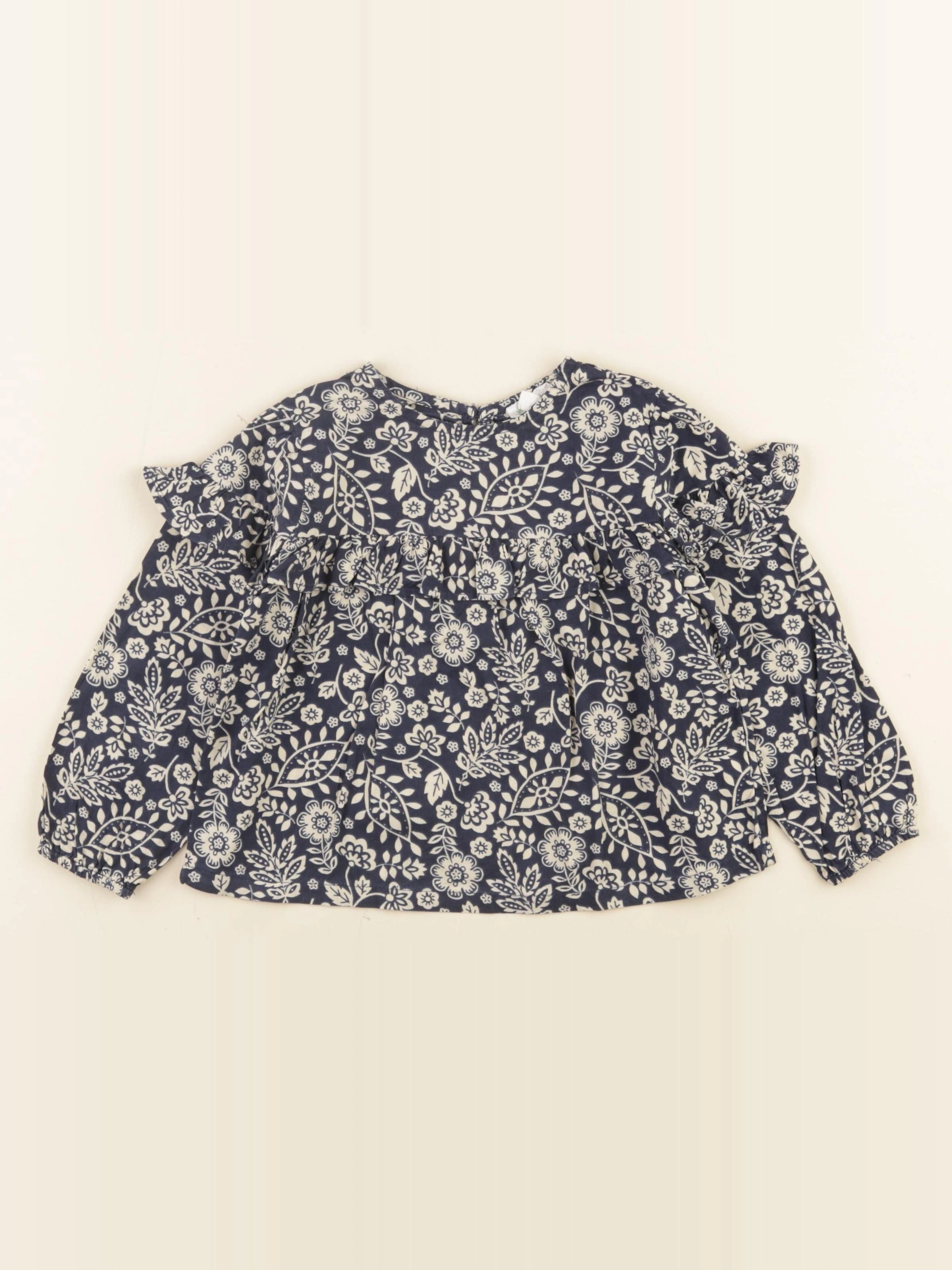 Vertbaudet - blouse bleu - 3 ans