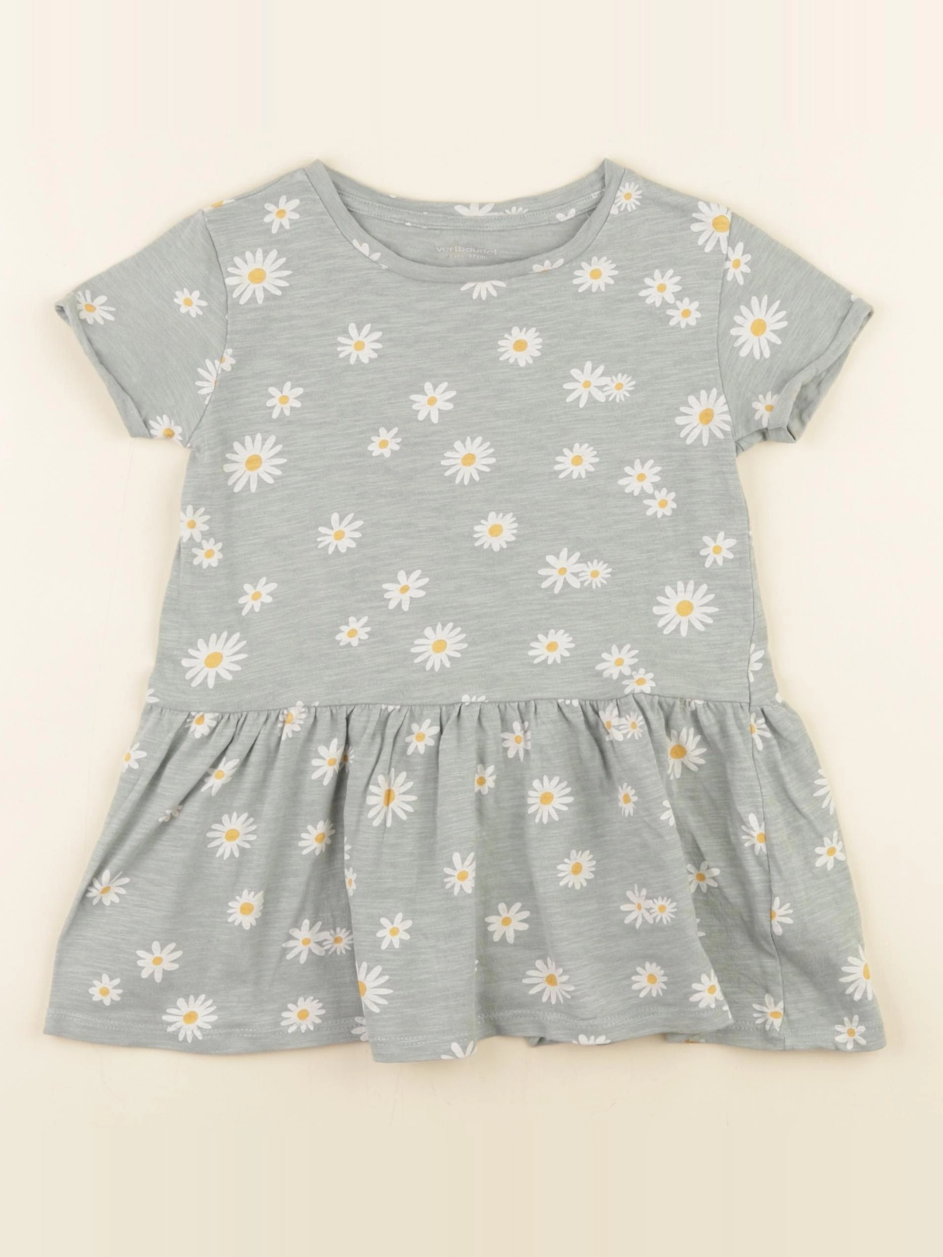 Vertbaudet - robe vert - 3 ans