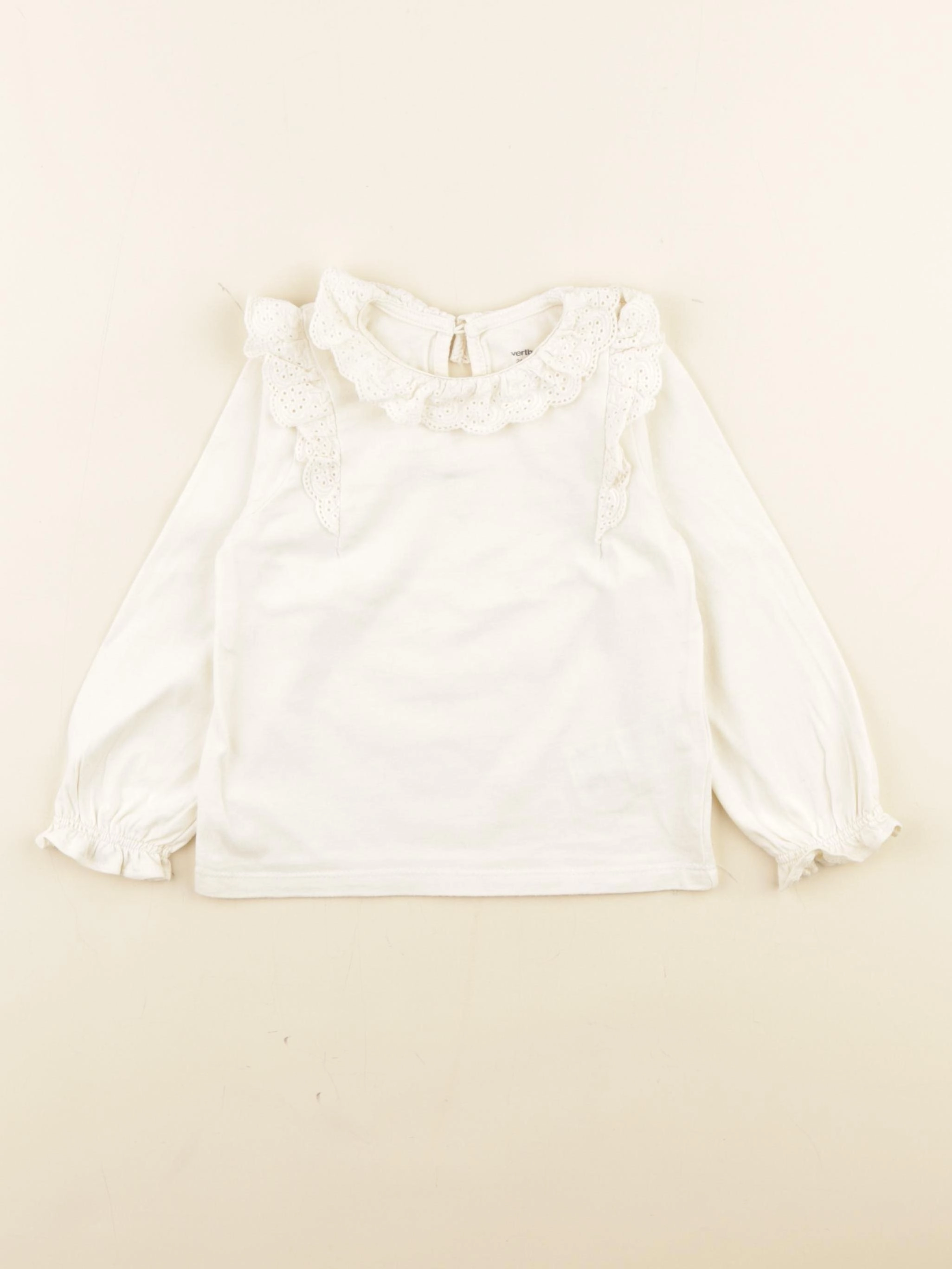 Vertbaudet - tee-shirt beige - 24 mois