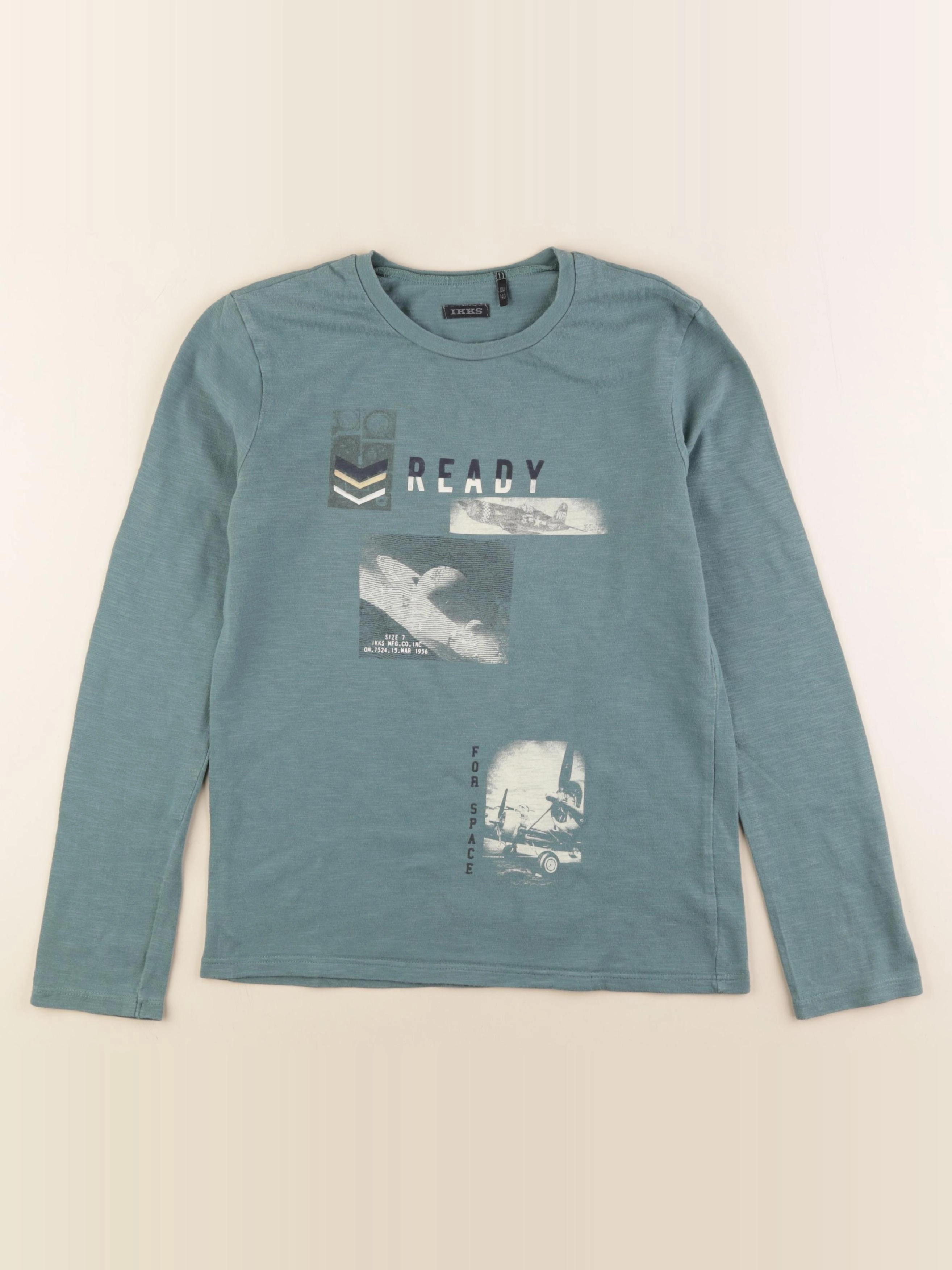 IKKS - tee-shirt bleu - 10 ans