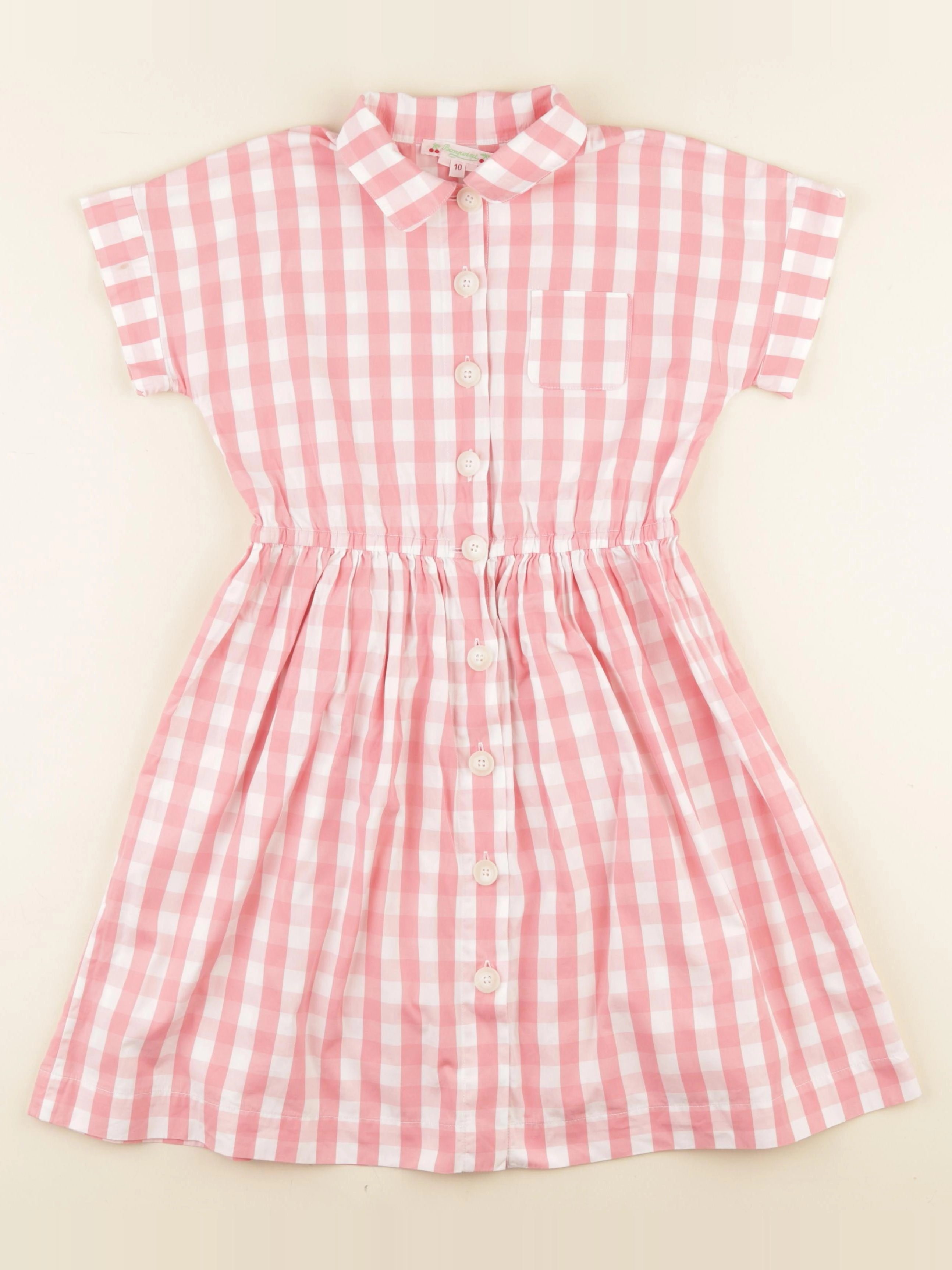 Bonpoint - robe rose - 10 ans