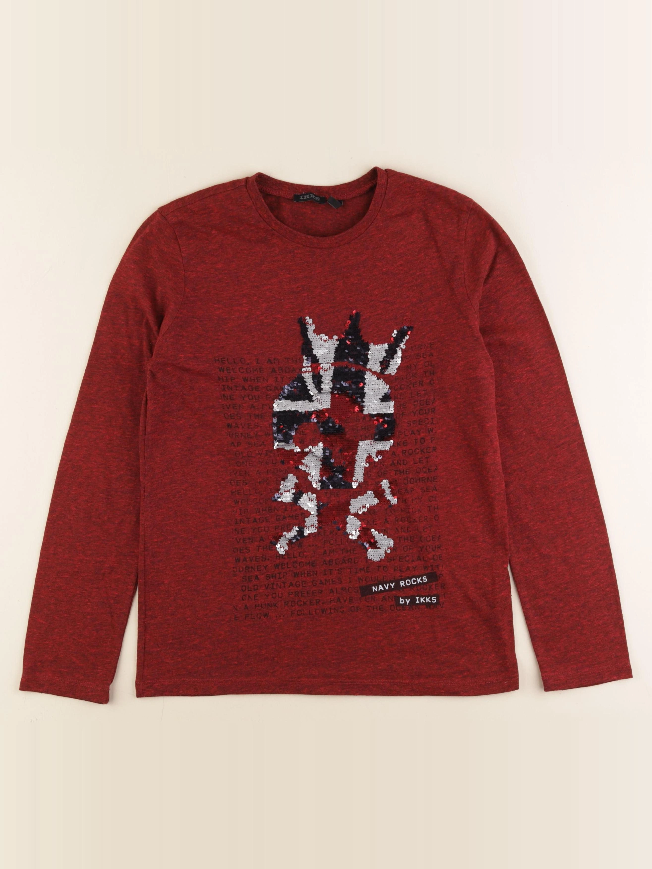 IKKS - tee-shirt rouge - 10 ans