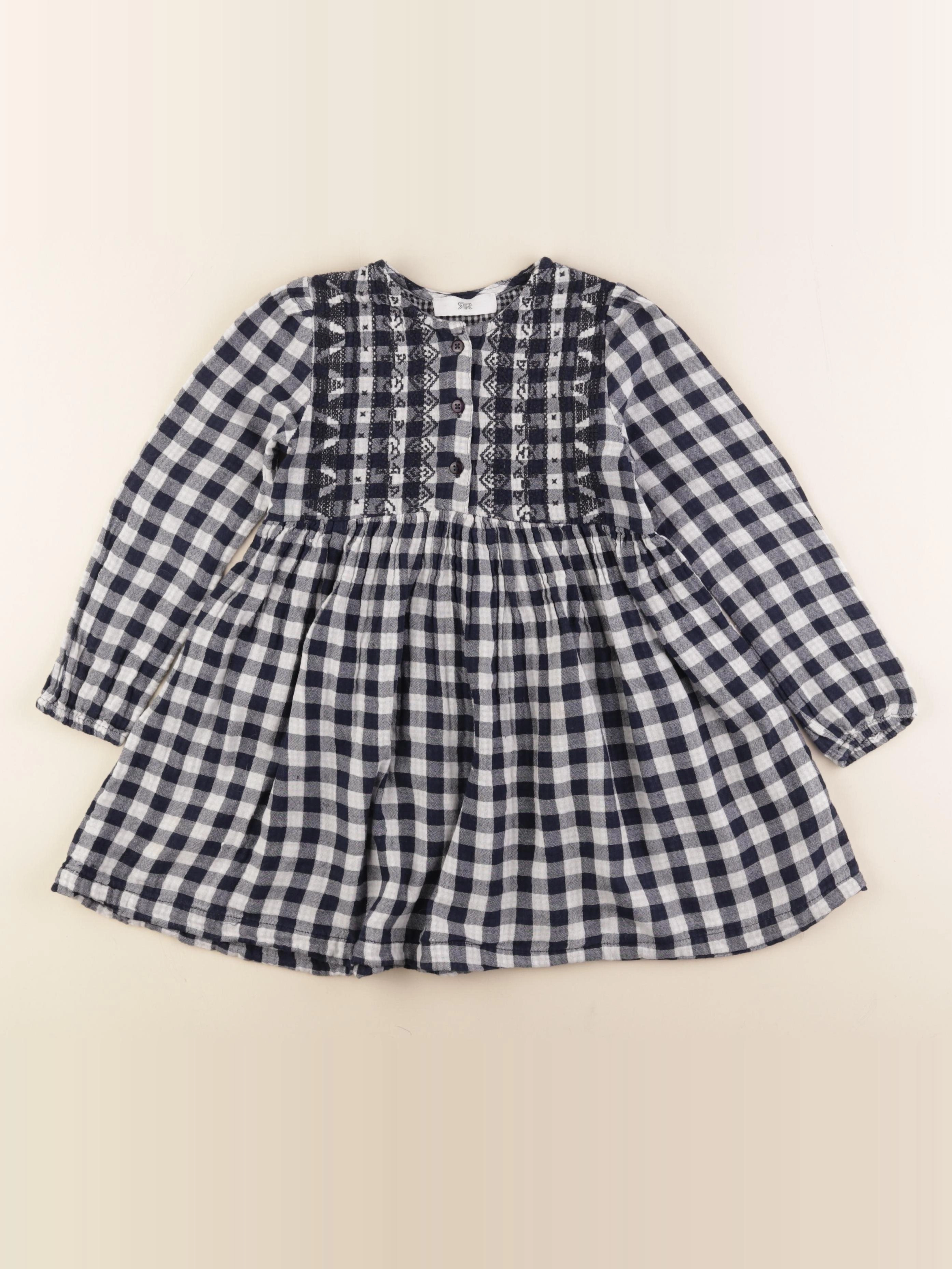 La Redoute - robe blanc, bleu - 5 ans