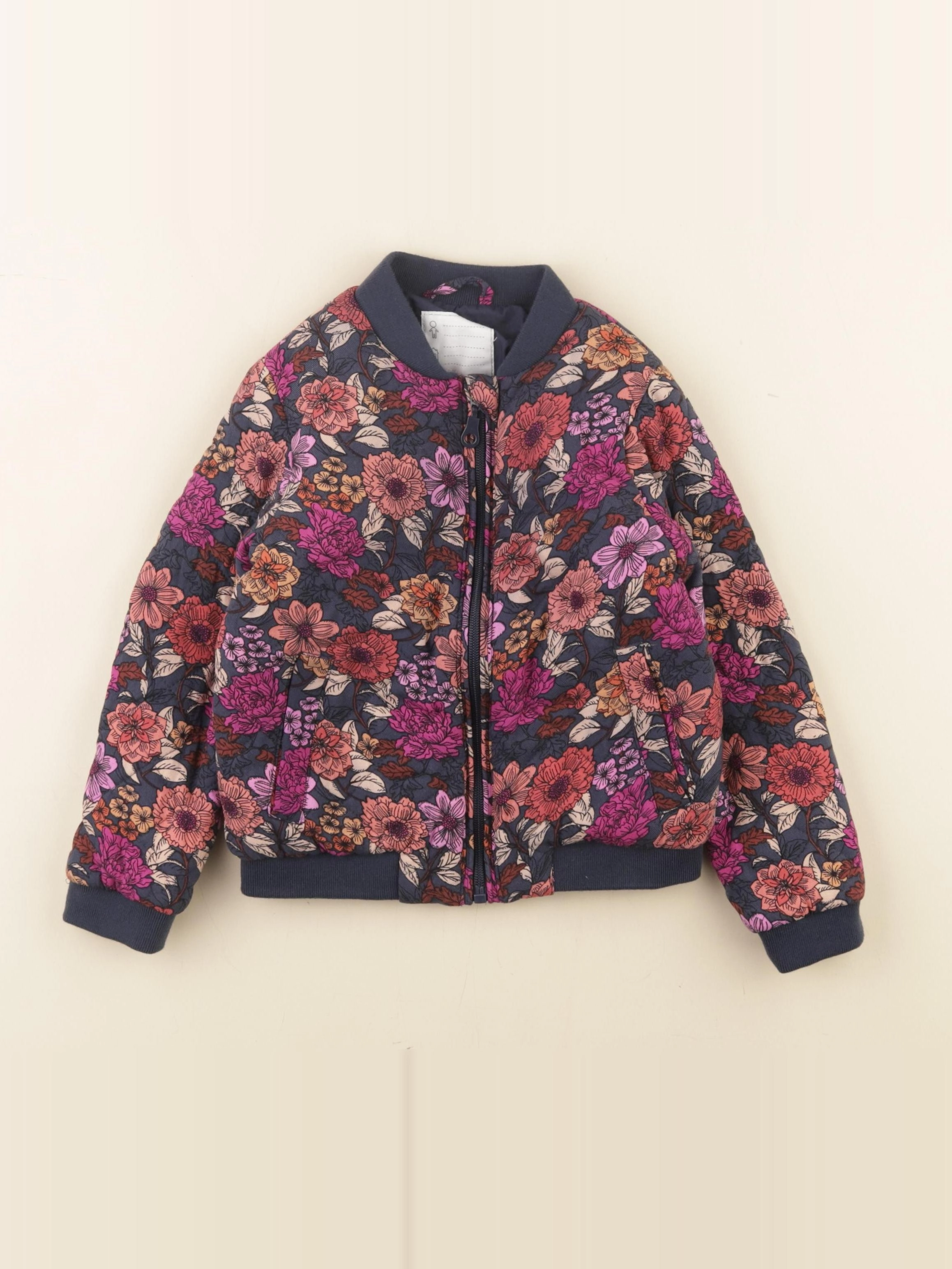 Vertbaudet - veste doublé multicolore, bleu - 4 ans