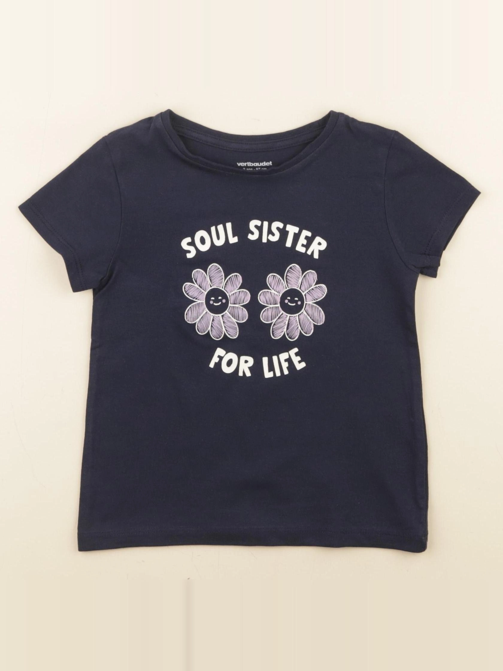 Vertbaudet - tee-shirt bleu - 3 ans