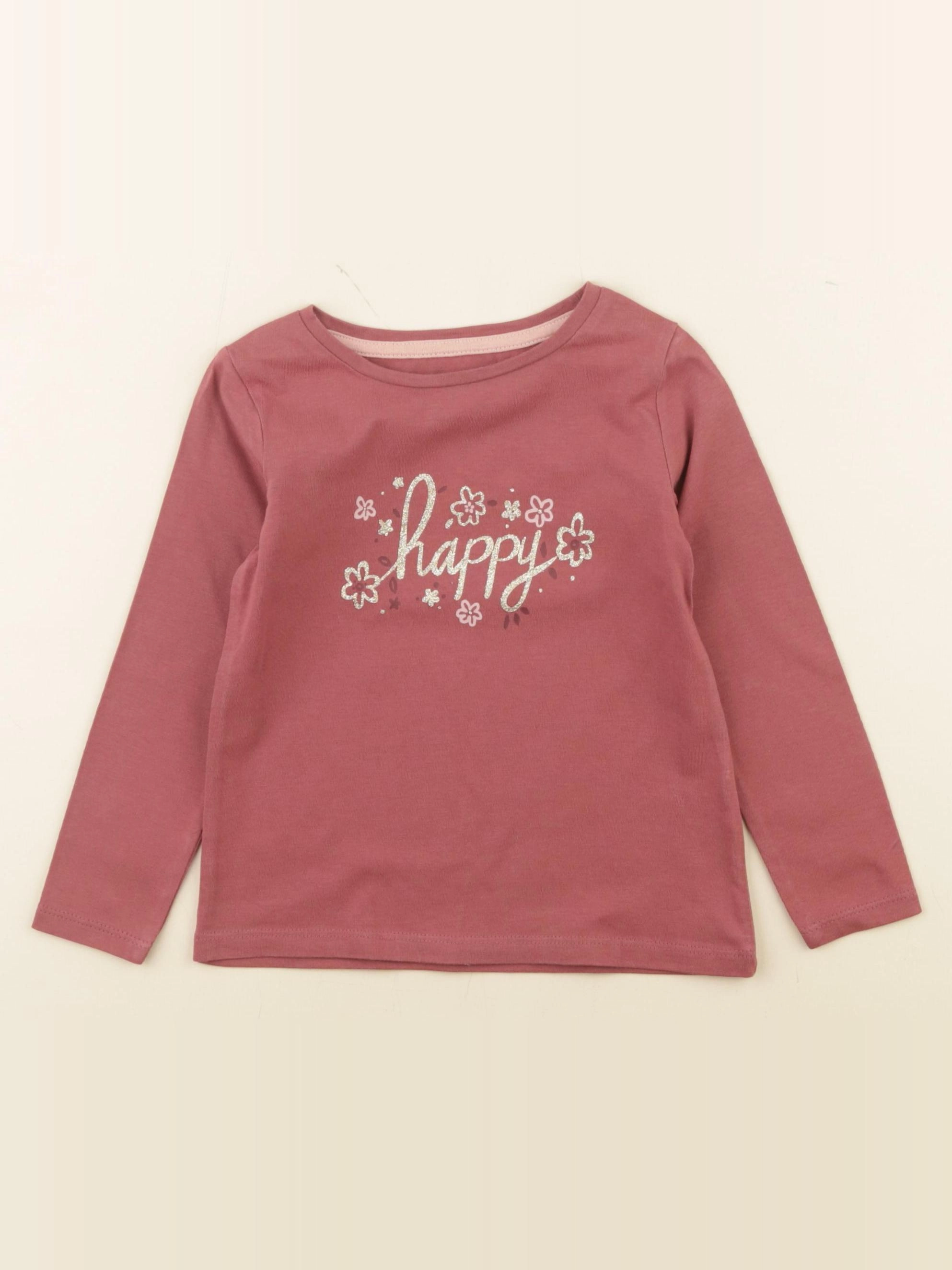 Vertbaudet - tee-shirt rose - 3 ans
