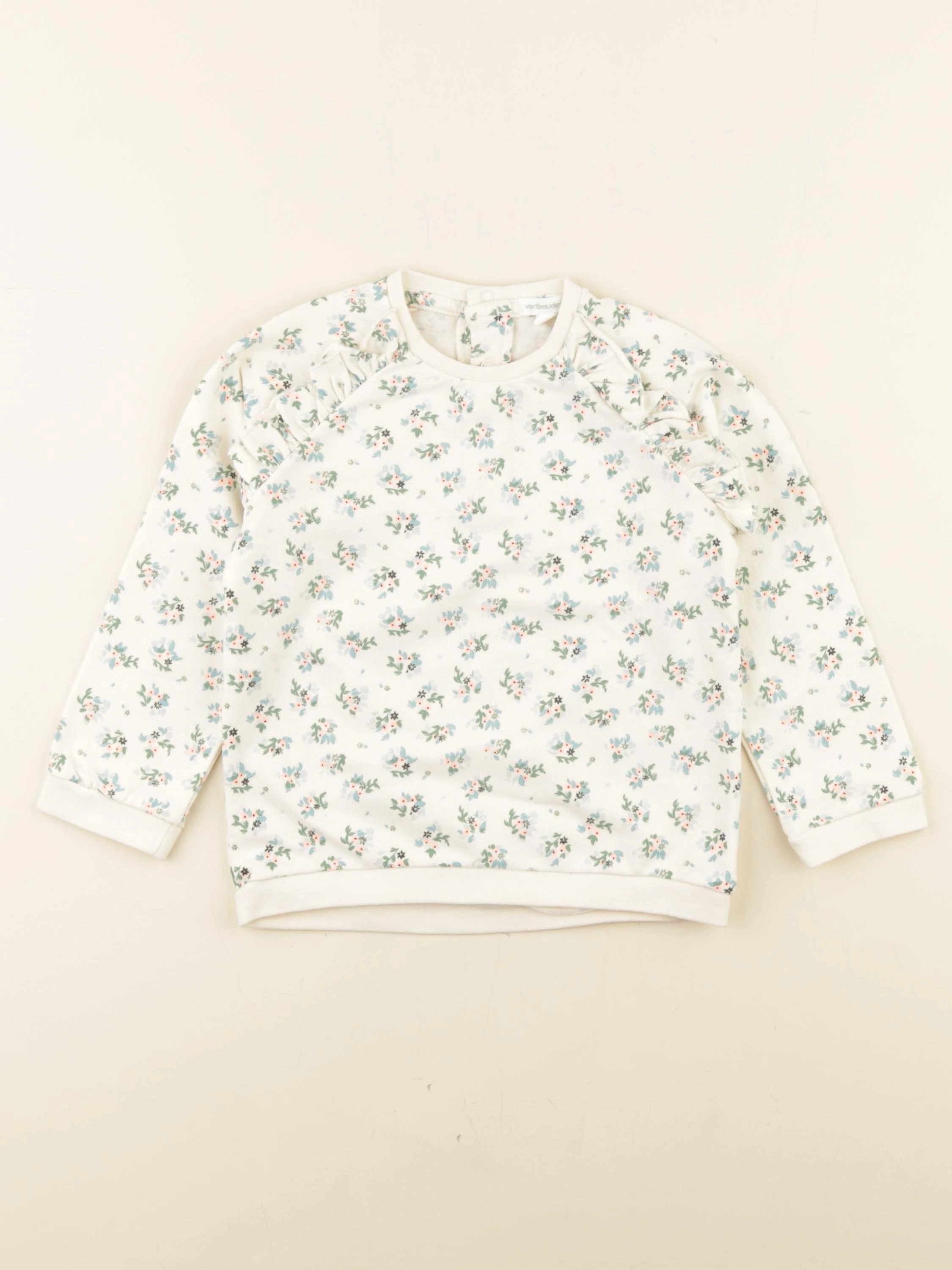 Vertbaudet - sweat multicolore, beige - 36 mois