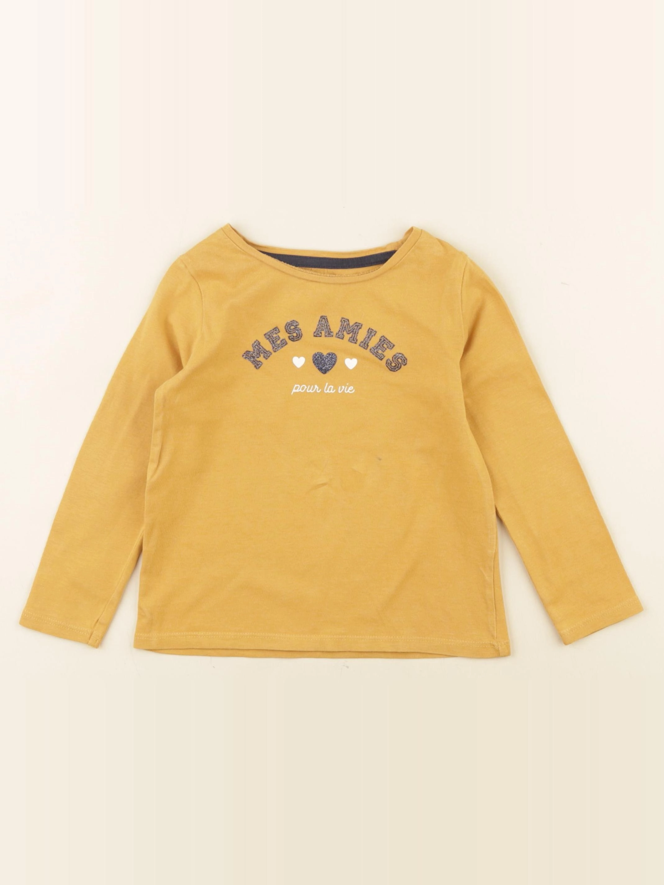 Vertbaudet - tee-shirt jaune - 3 ans