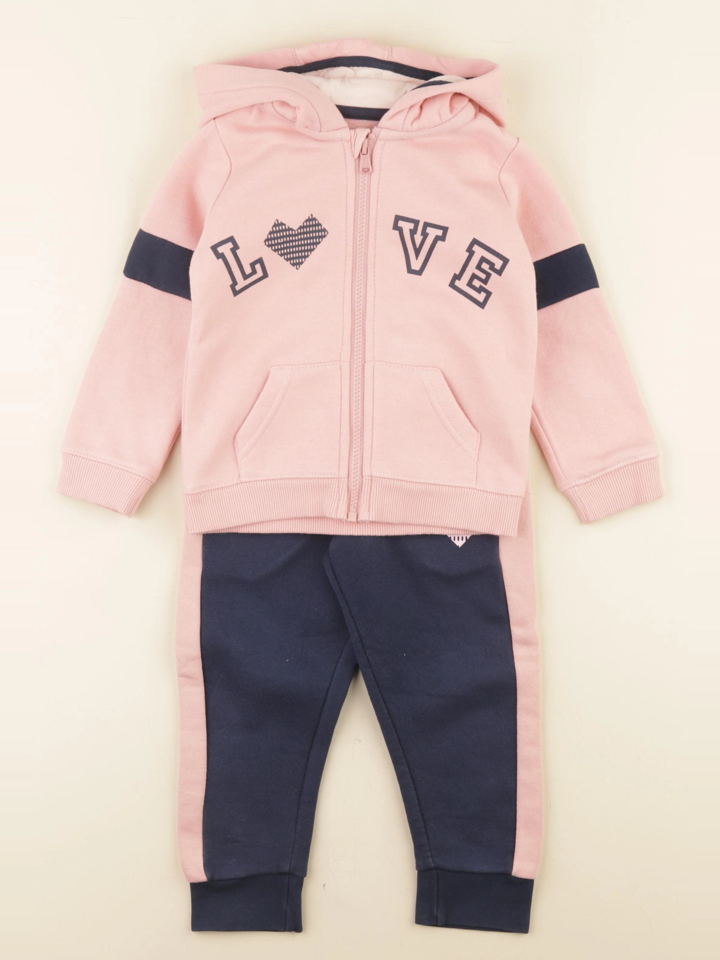 Vertbaudet - ensemble rose - 3 ans