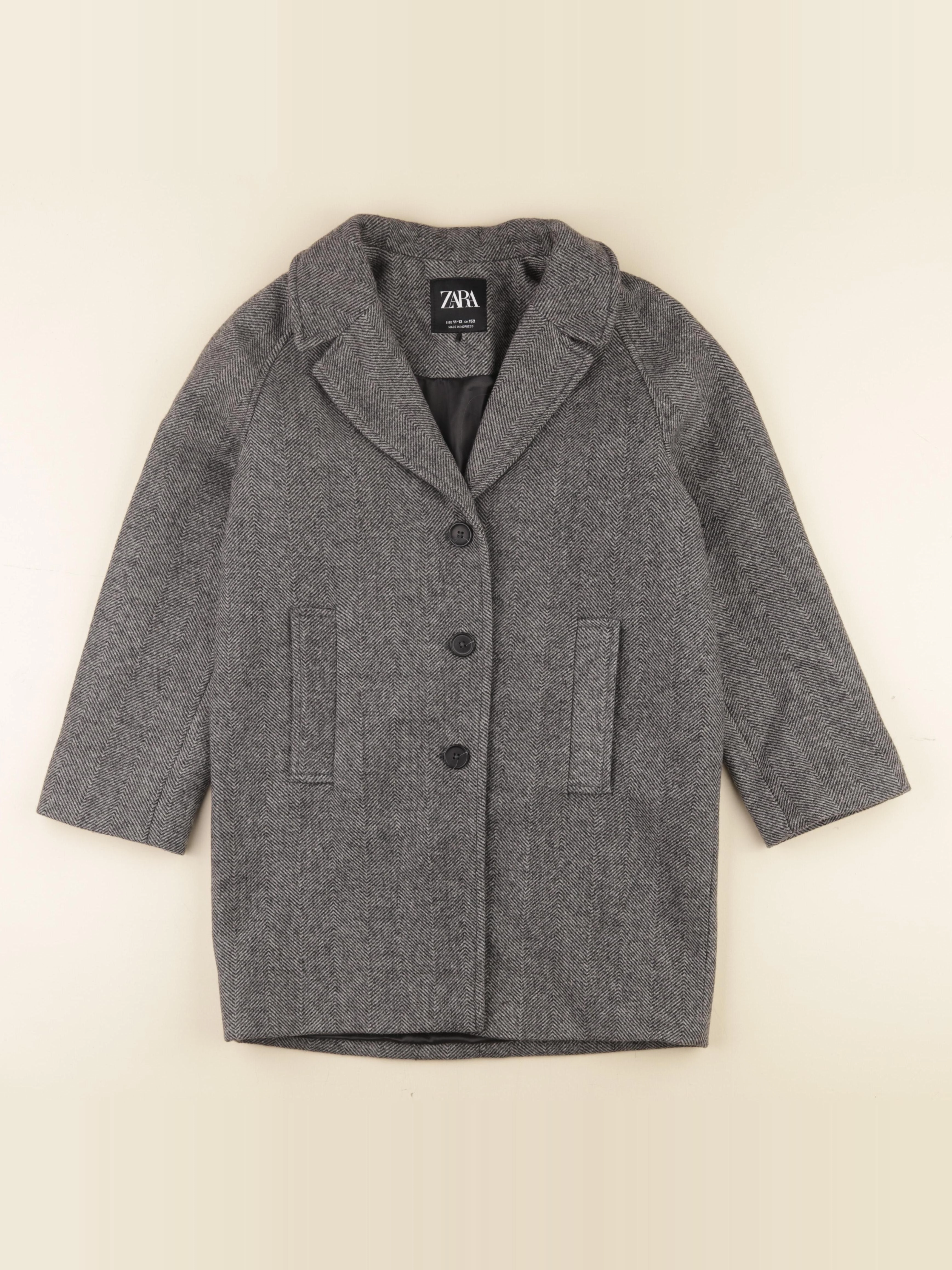 Zara - manteau gris - 11/12 ans