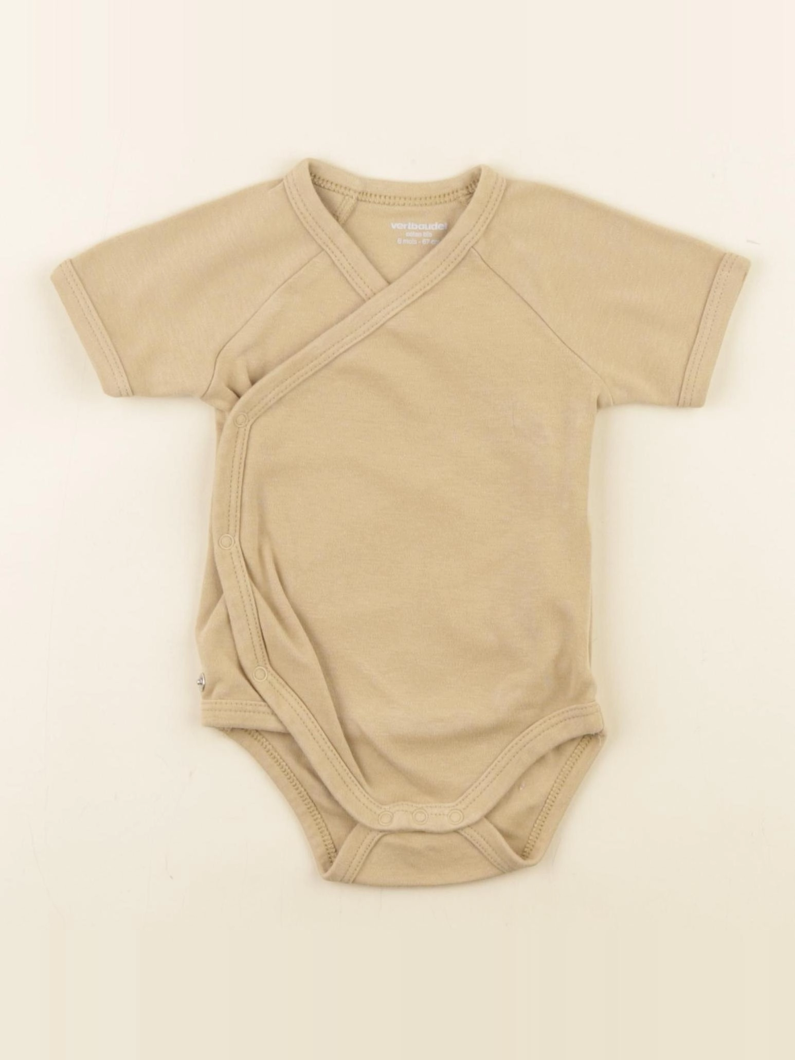 Vertbaudet - body jaune - 6 mois