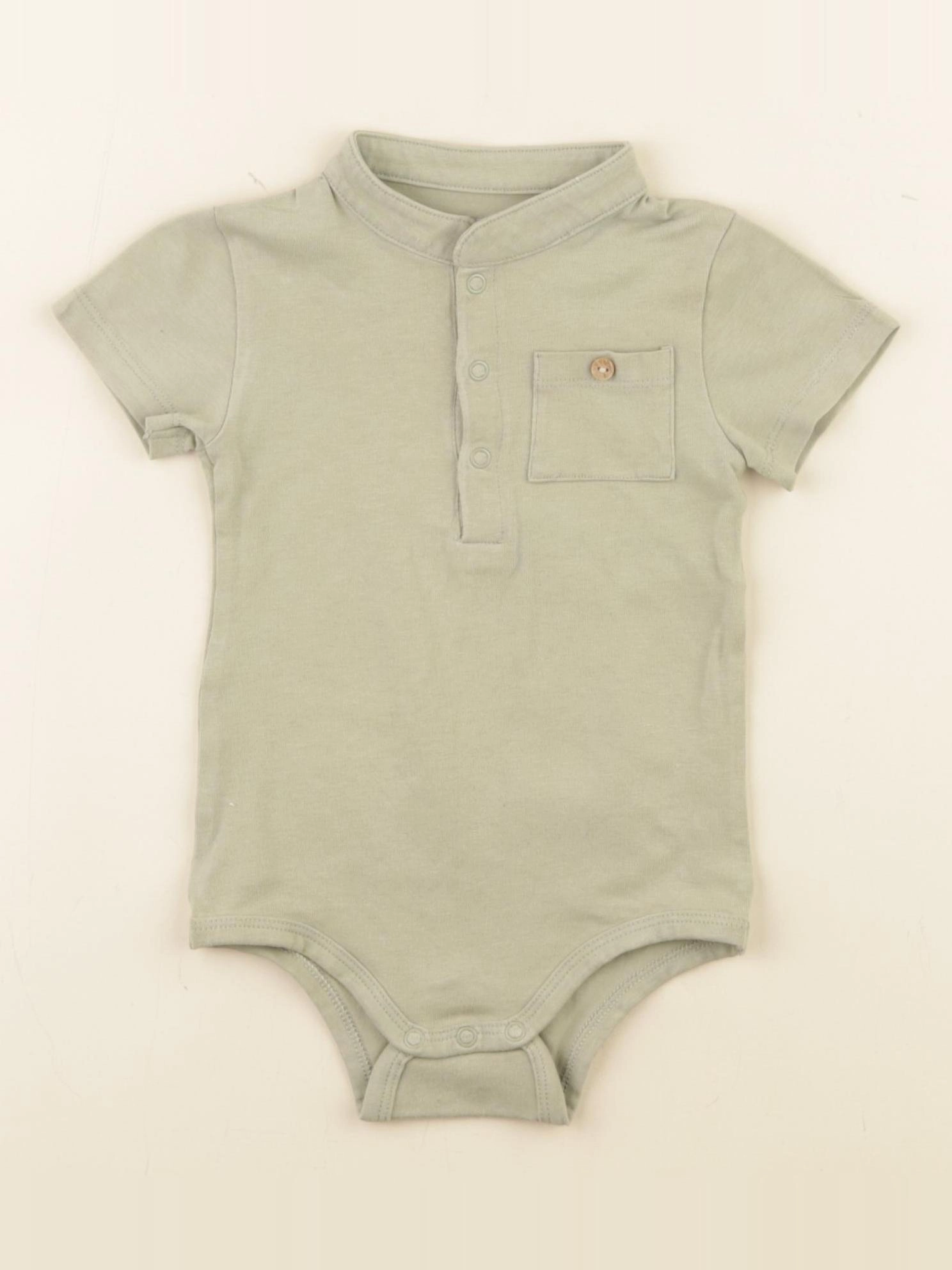 Vertbaudet - body à col vert - 9 mois