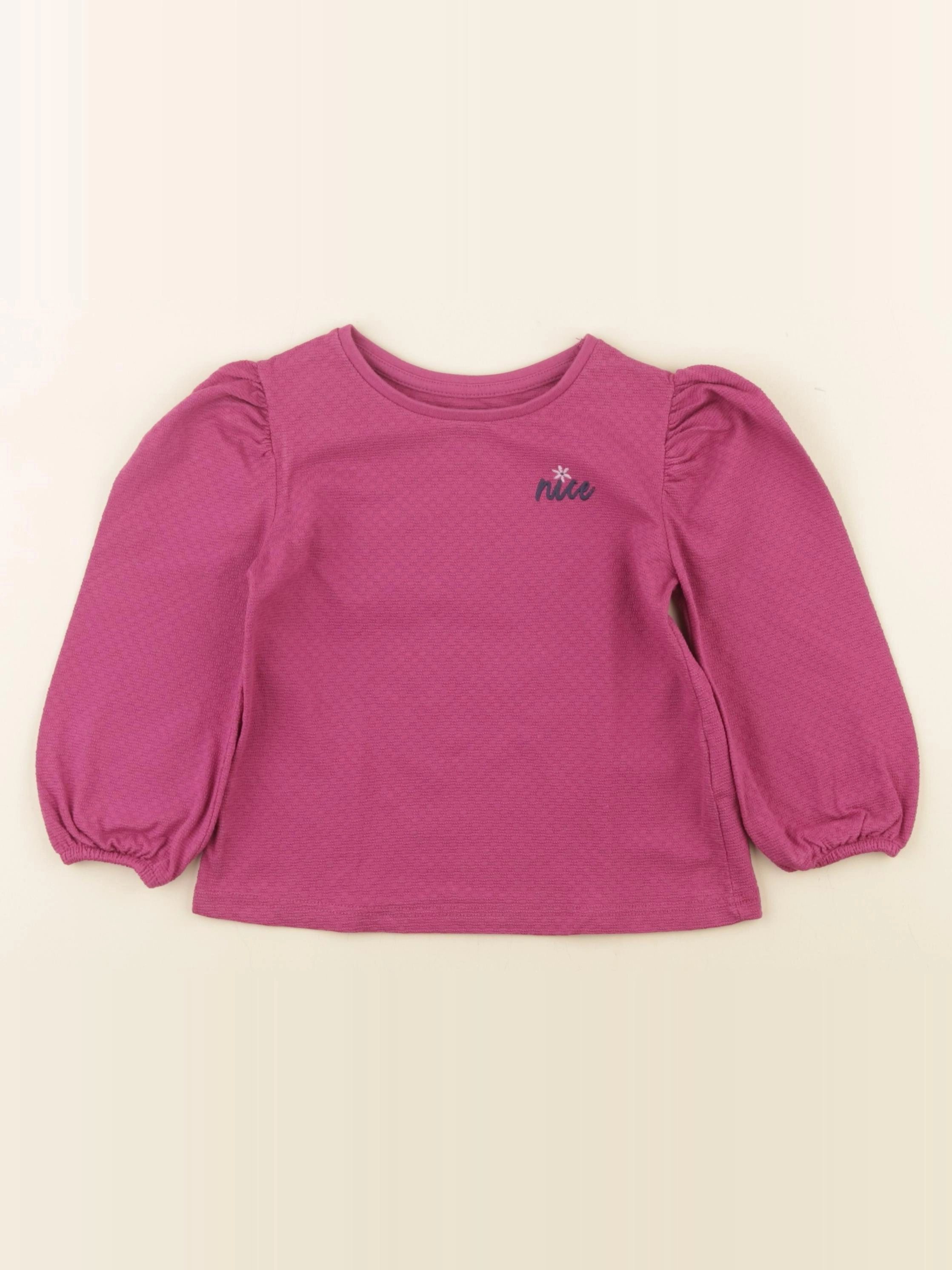 Vertbaudet - tee-shirt rose - 3 ans