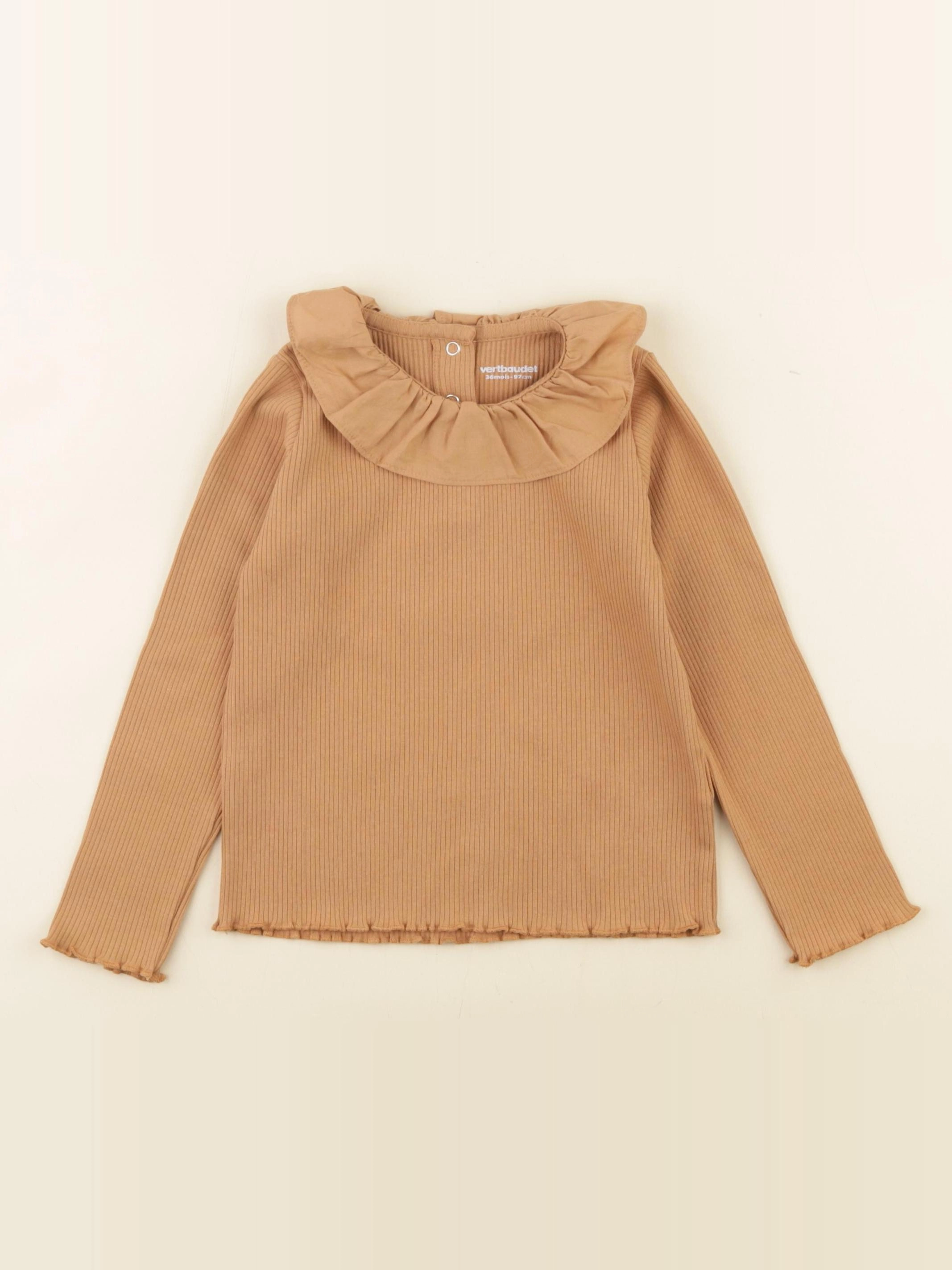 Vertbaudet - tee-shirt marron - 3 ans