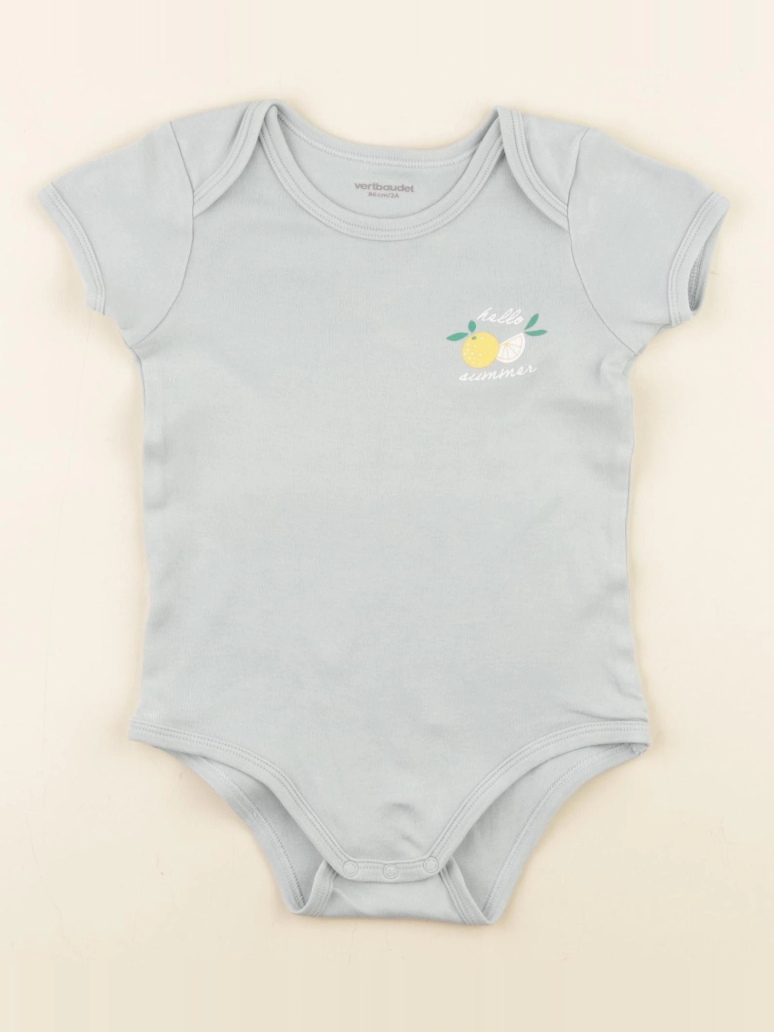 Vertbaudet - body bleu - 2 ans