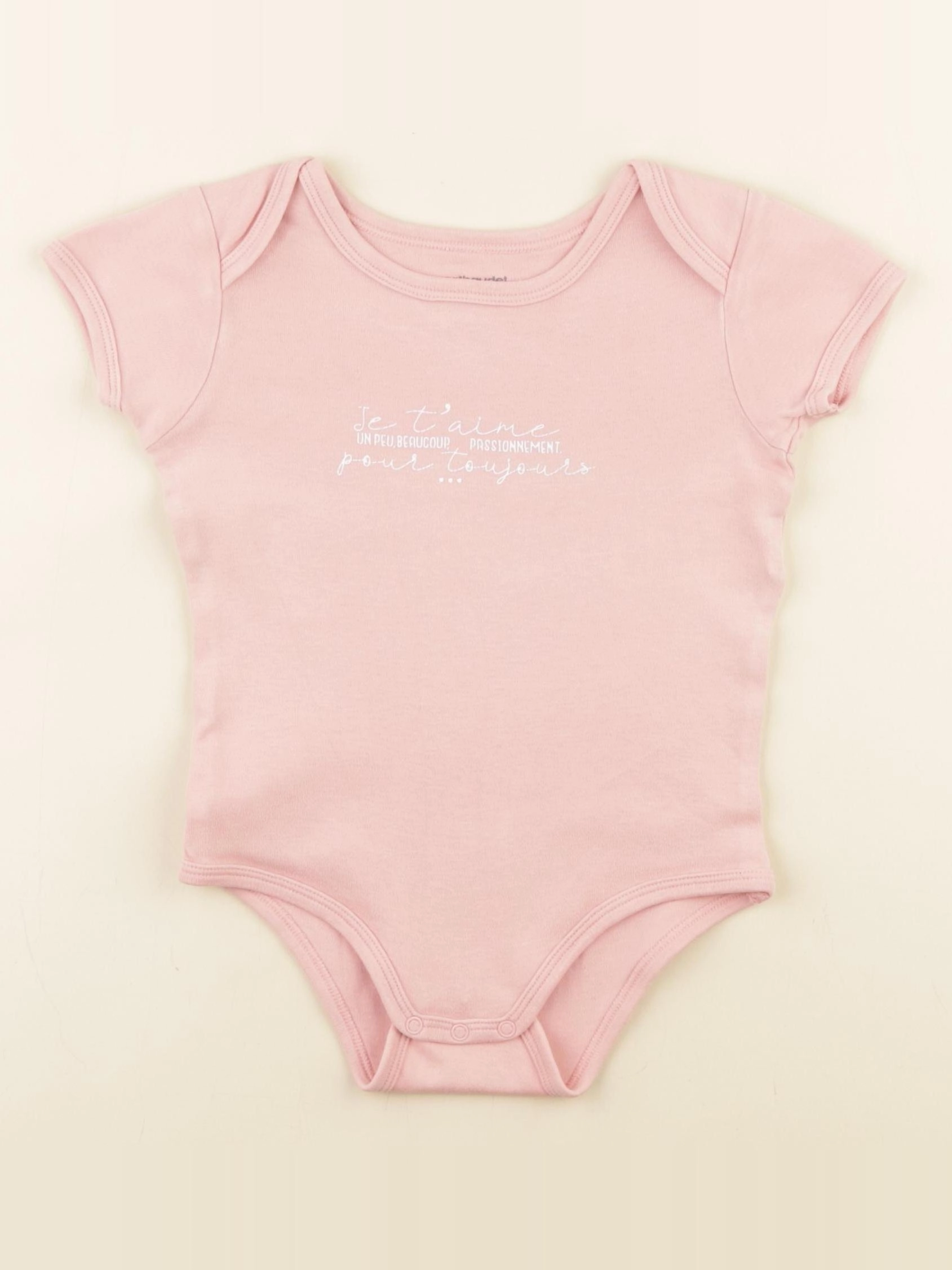 Vertbaudet - body rose - 2 ans