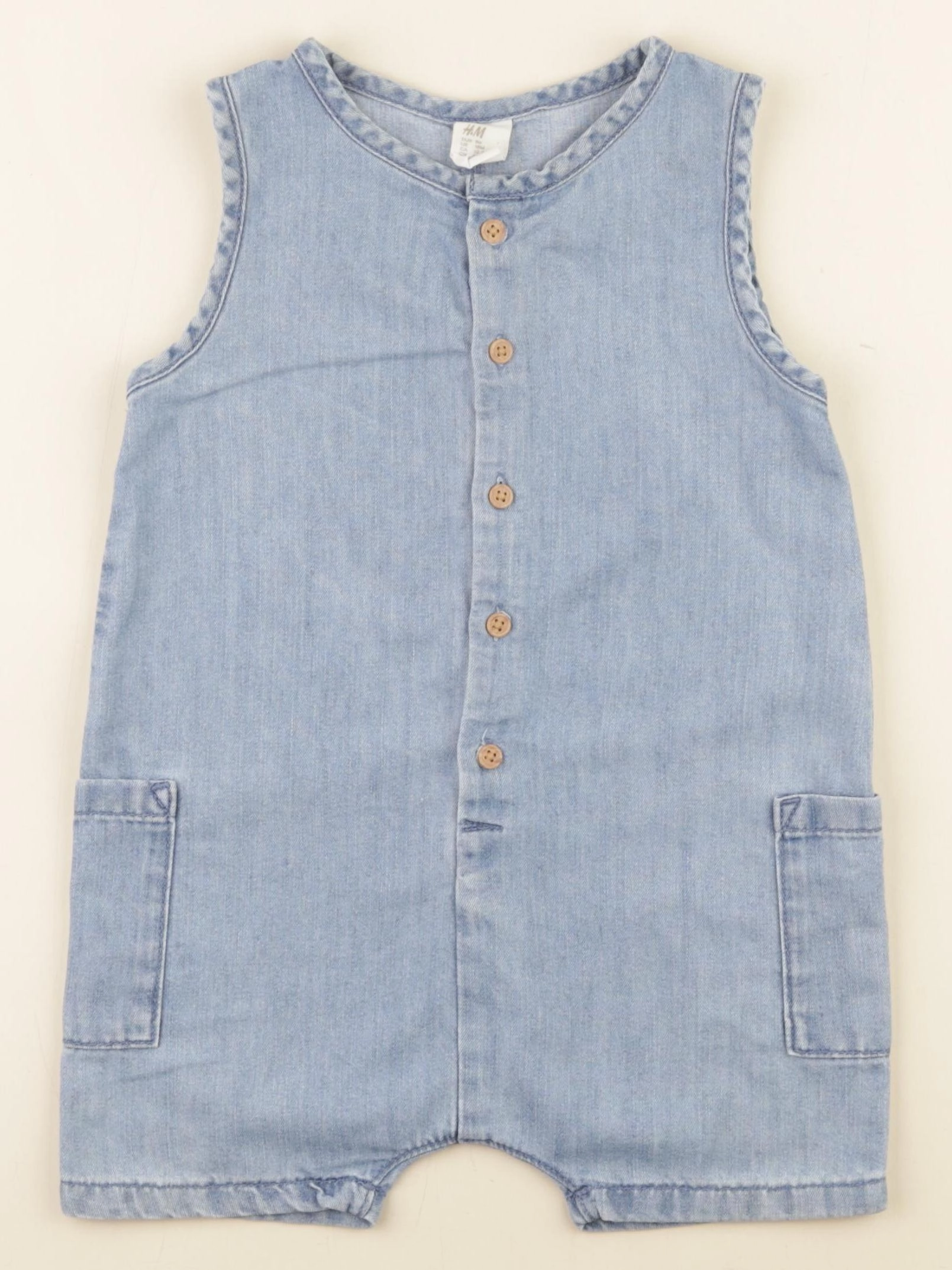 H&M - combinaison bleu - 12/18 mois