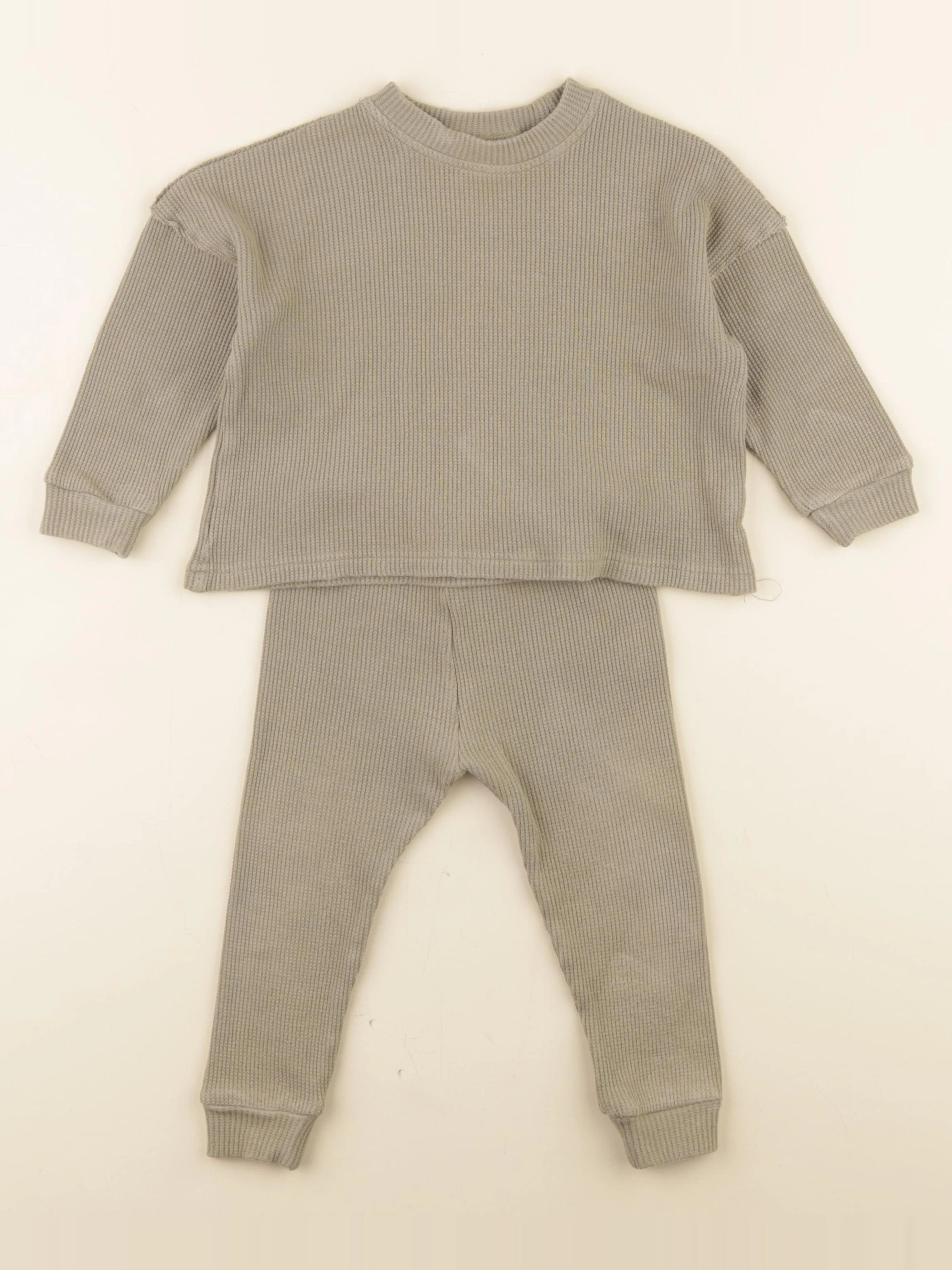 Gamin gamine - ensemble vert - 12/18 mois