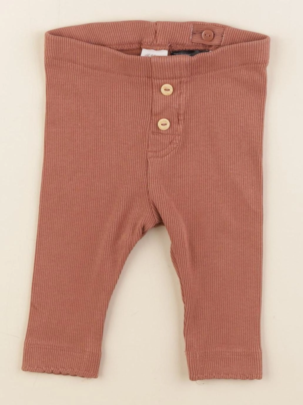 H&M - legging marron - 2/4 mois