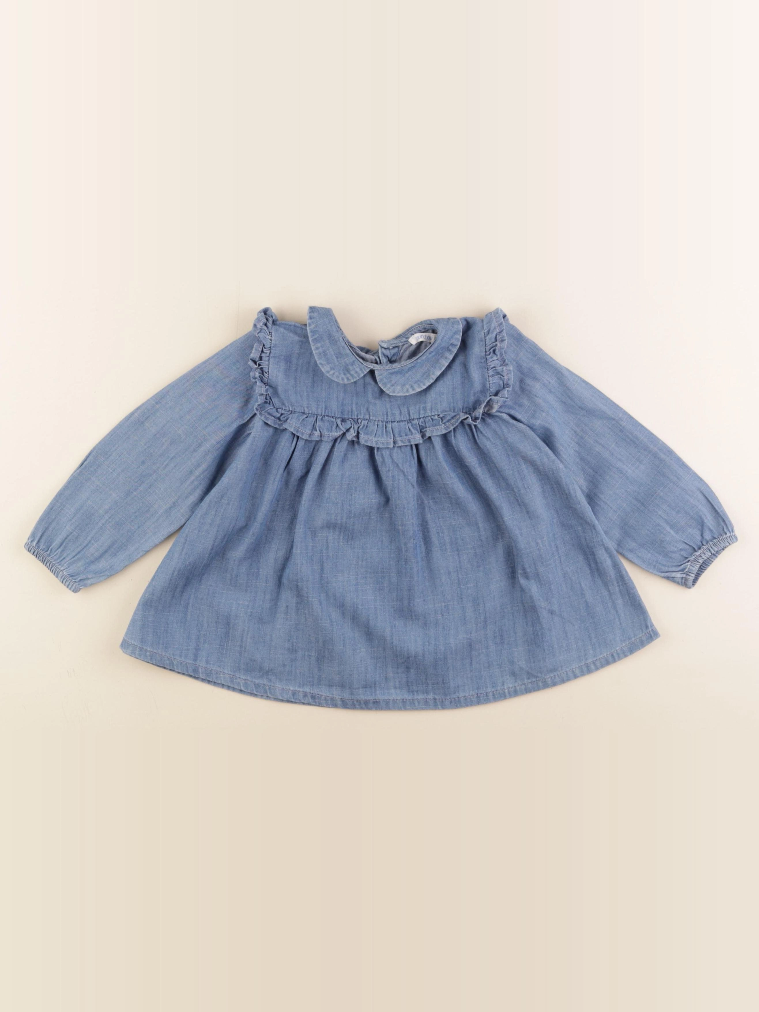 Boutchou - blouse bleu - 18 mois