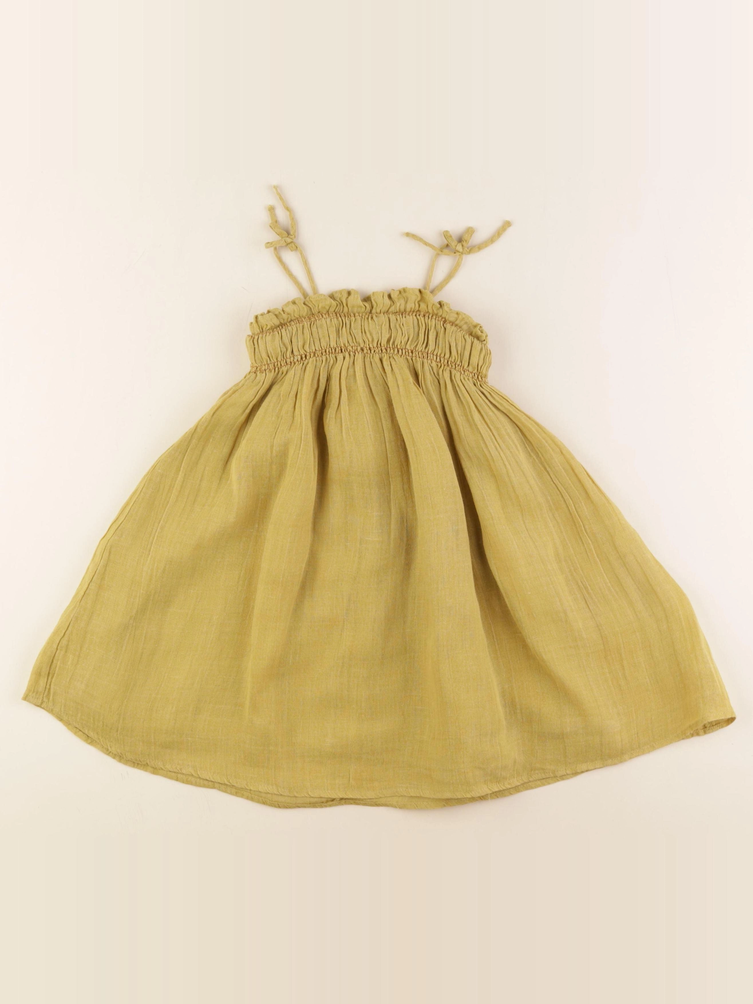 Zara - robe vert - 3/4 ans