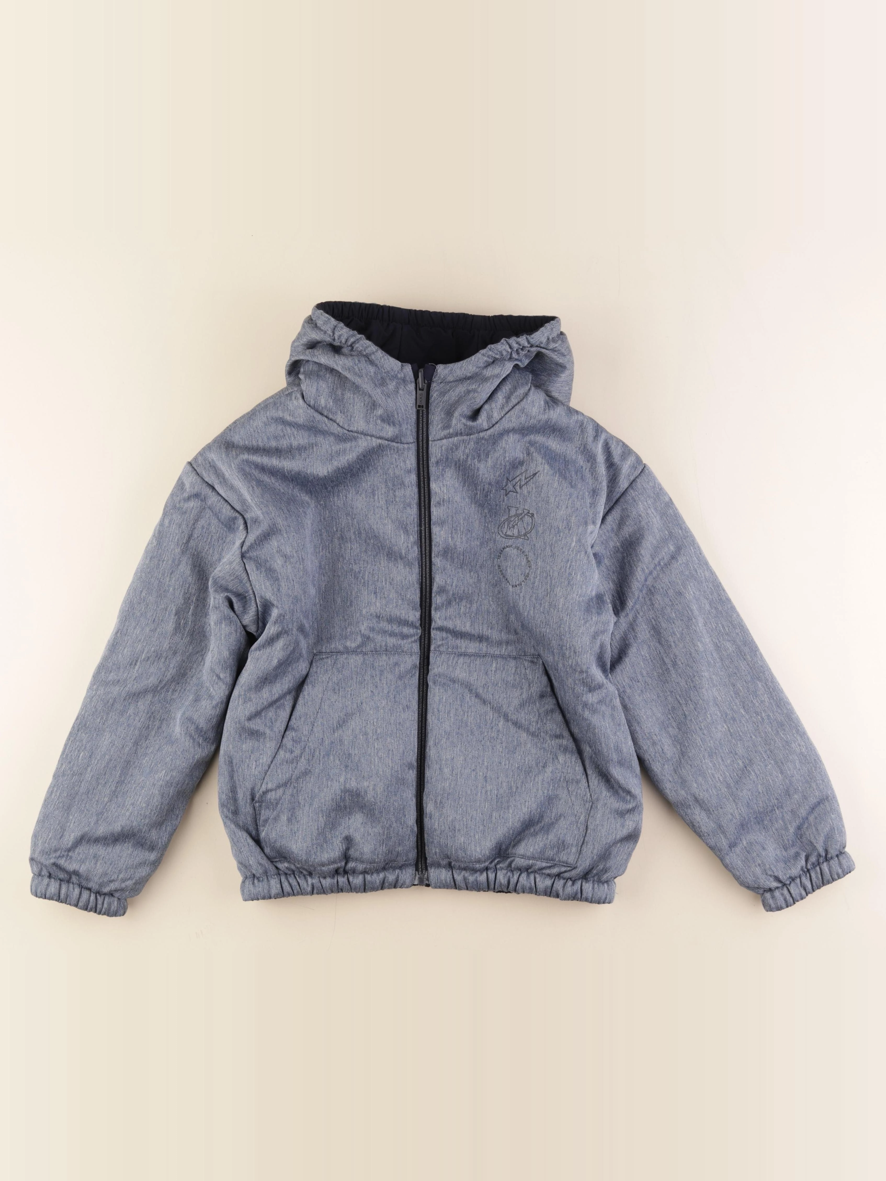 IKKS - veste réversible bleu - 10 ans