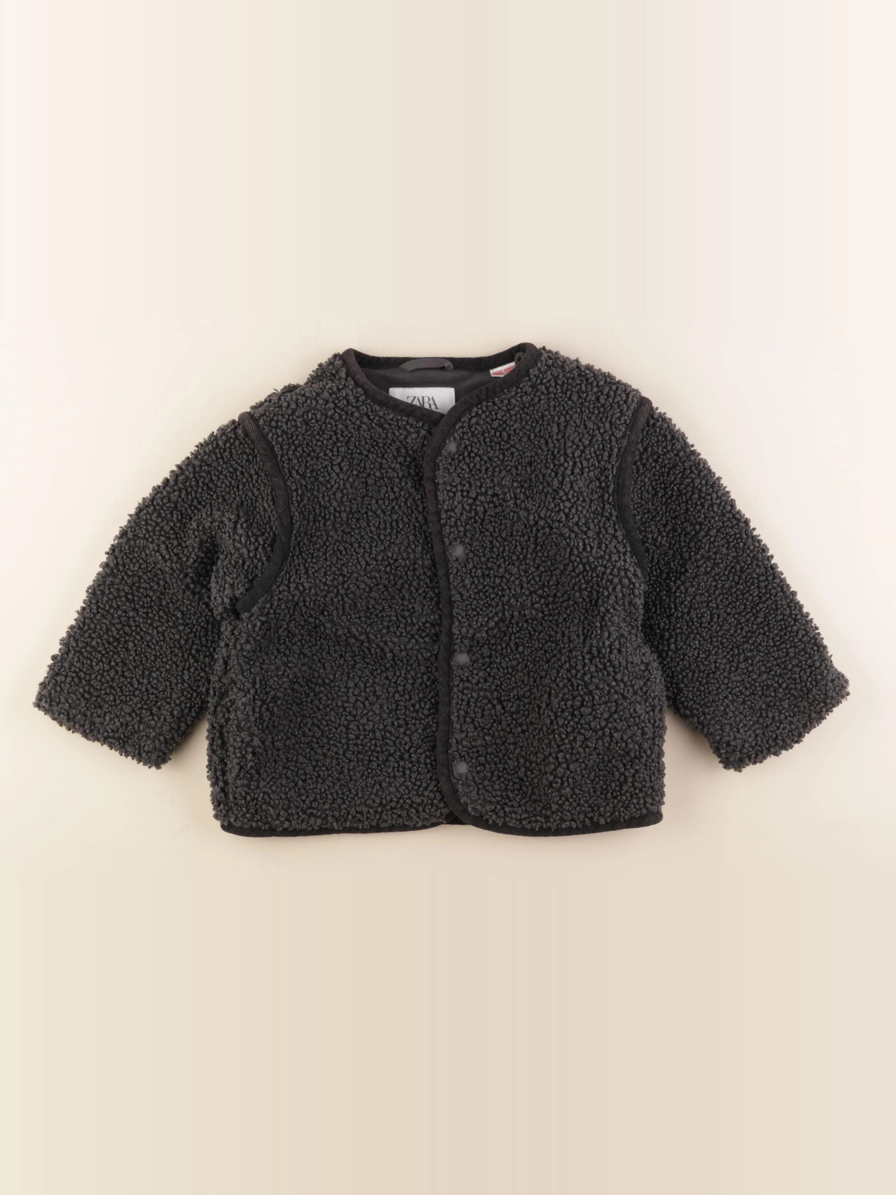 Zara - veste doublé gris - 4 ans