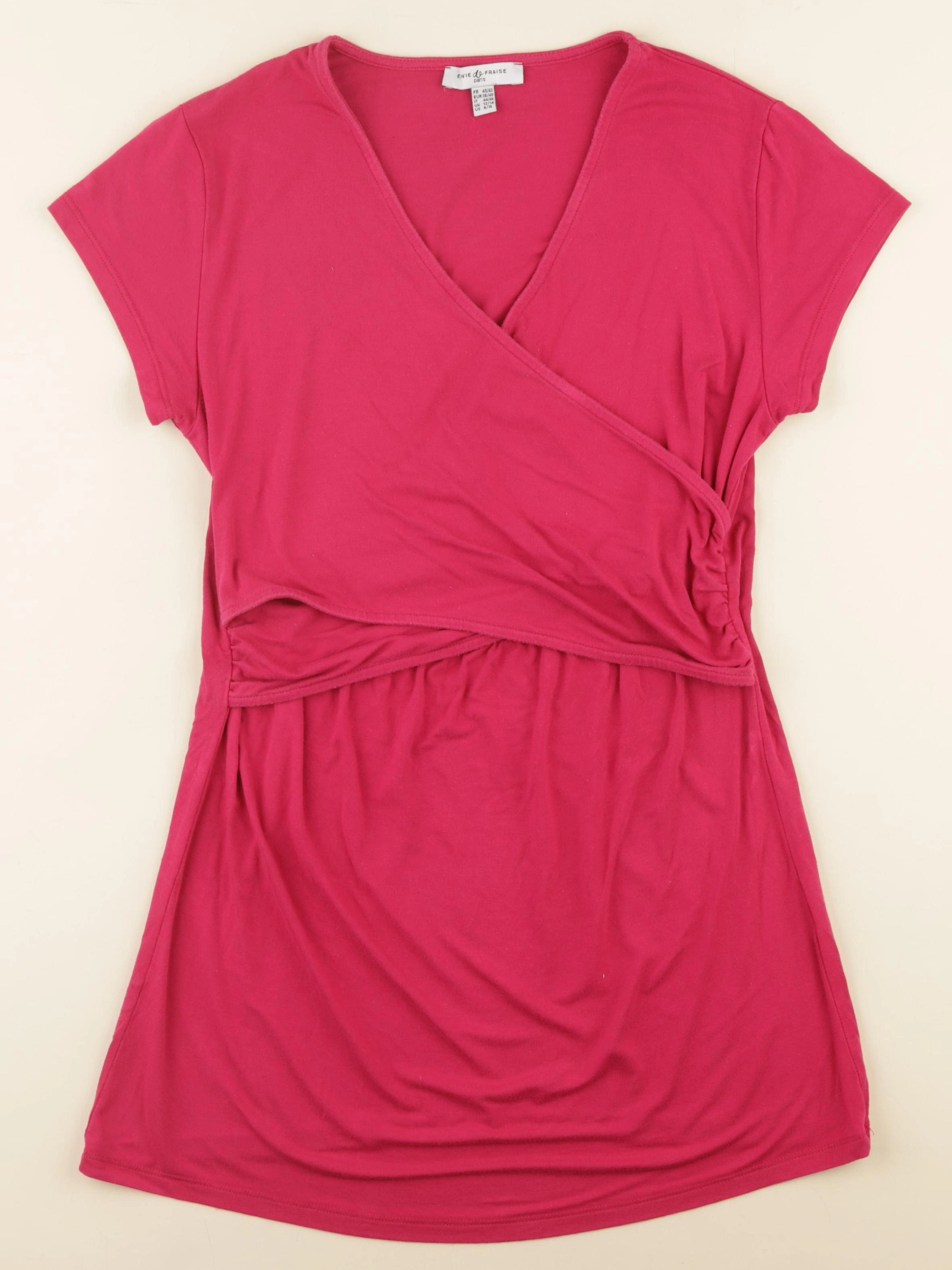 Envie de fraise - tee-shirt grossesse, allaitement rose - 40 à 42