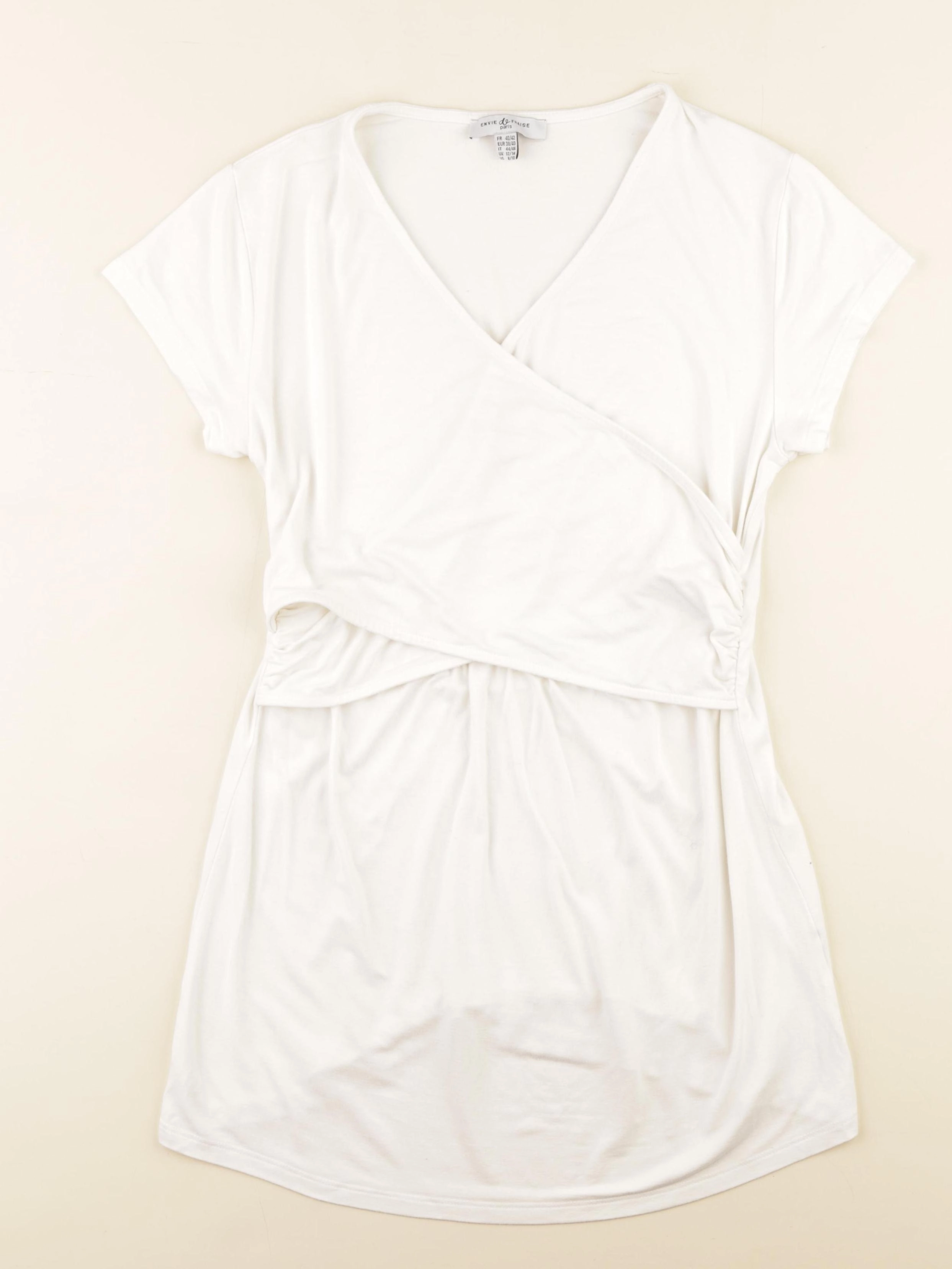 Envie de fraise - tee-shirt grossesse, allaitement beige - 40 à 42