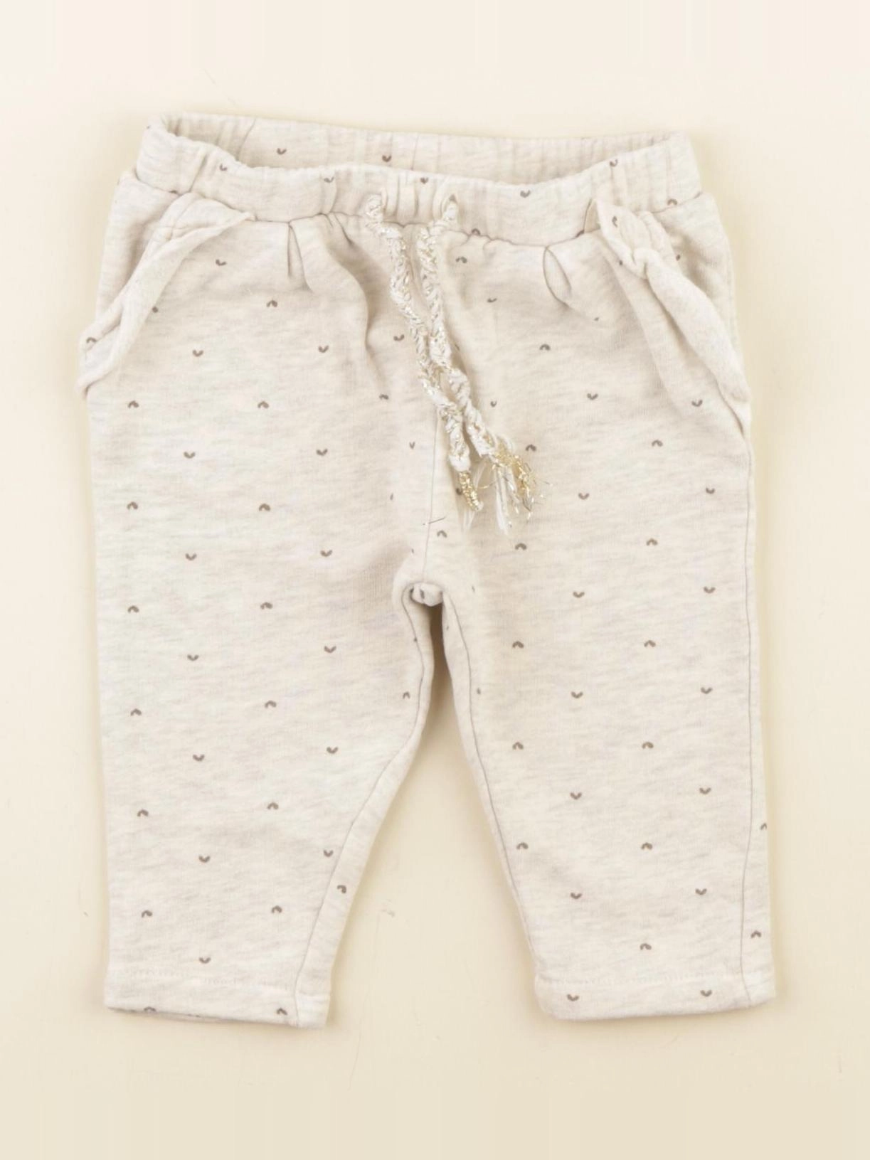 Vertbaudet - jogging beige, or - 9 mois