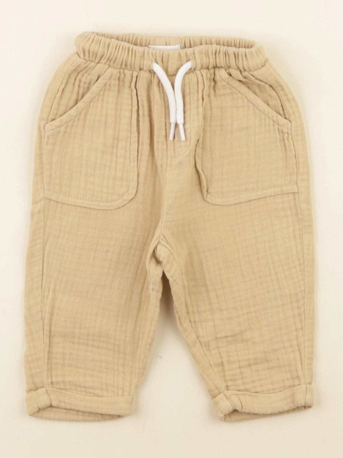 Vertbaudet - pantalon jaune - 3 mois