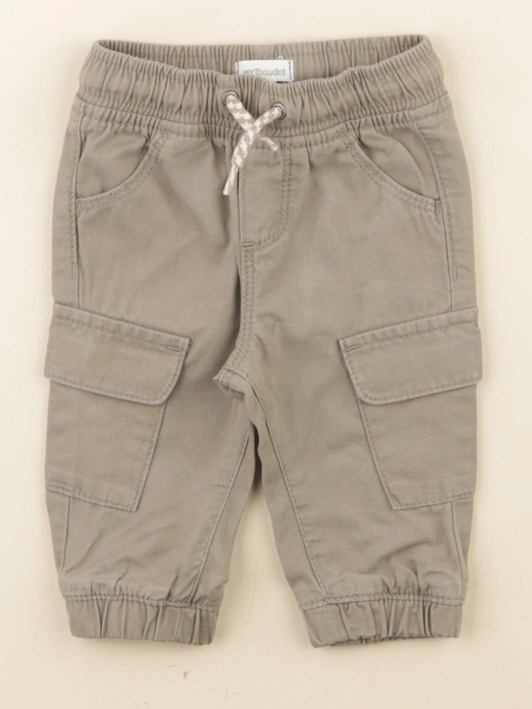 Vertbaudet - pantalon vert - 3 mois