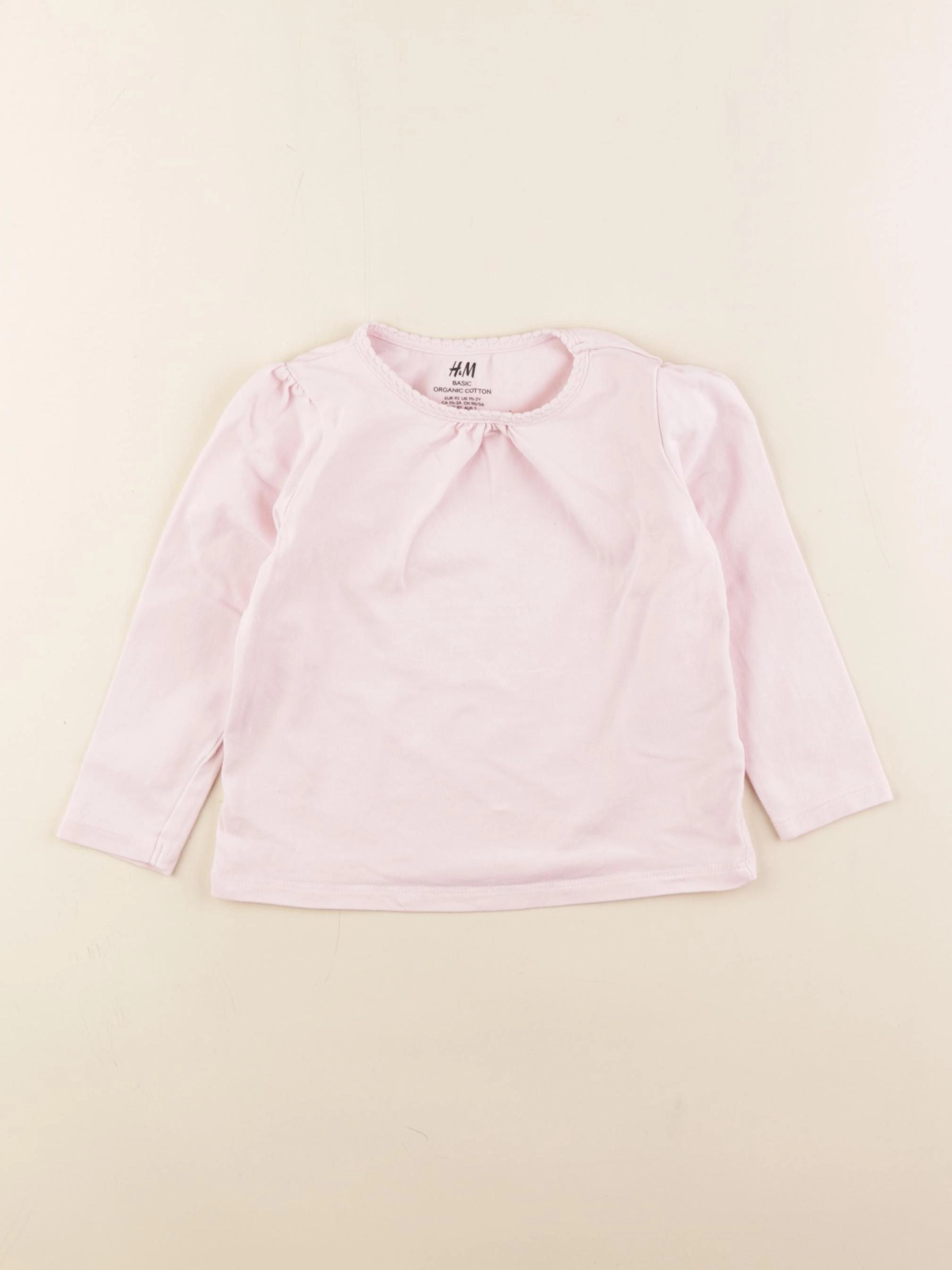H&M - tee-shirt rose - 18/24 mois