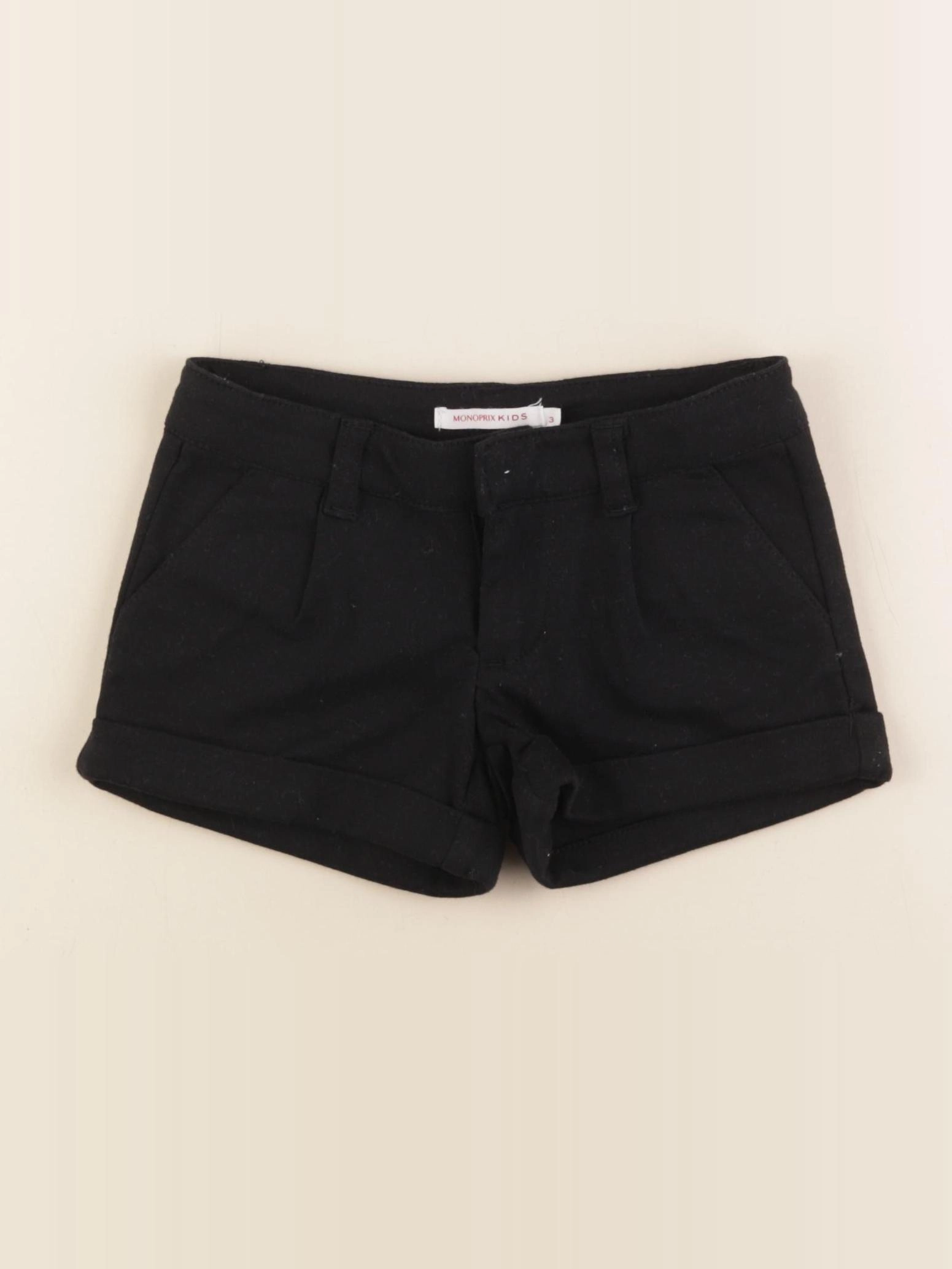 Monoprix - short noir - 3 ans