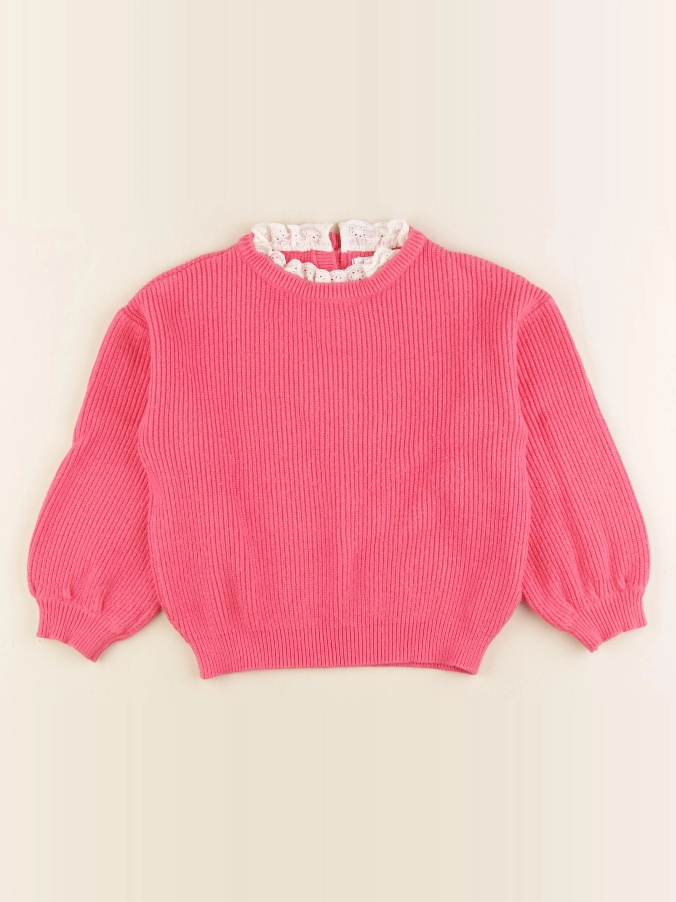 Vertbaudet - pull rose - 6 ans