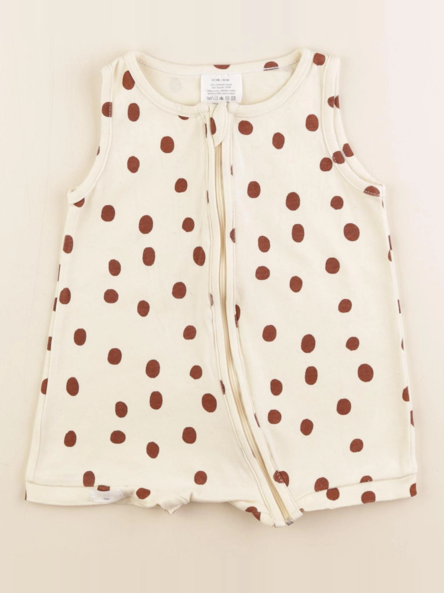 Comète - combinaison beige - 12/18 mois