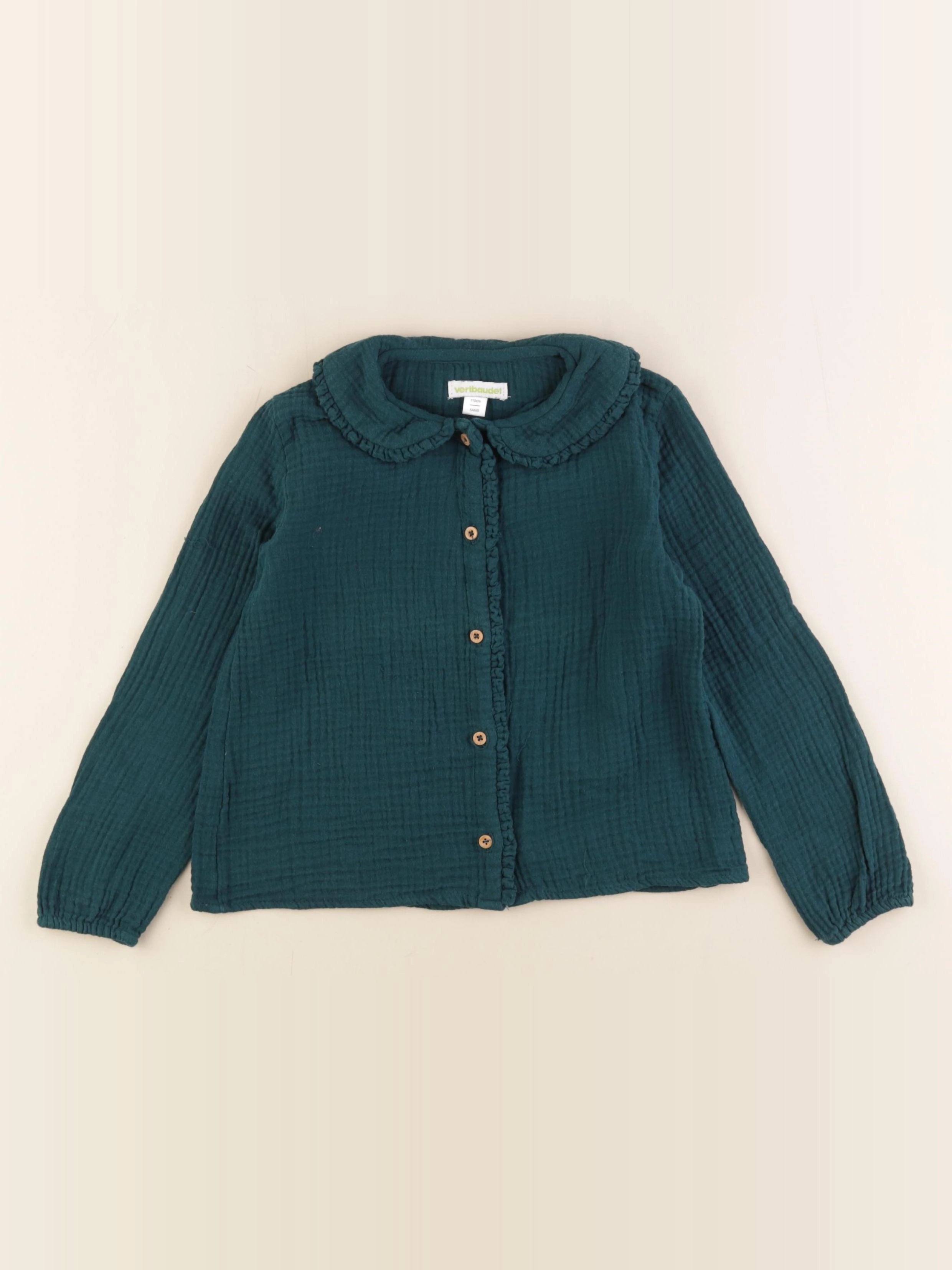 Vertbaudet - blouse vert - 5 ans