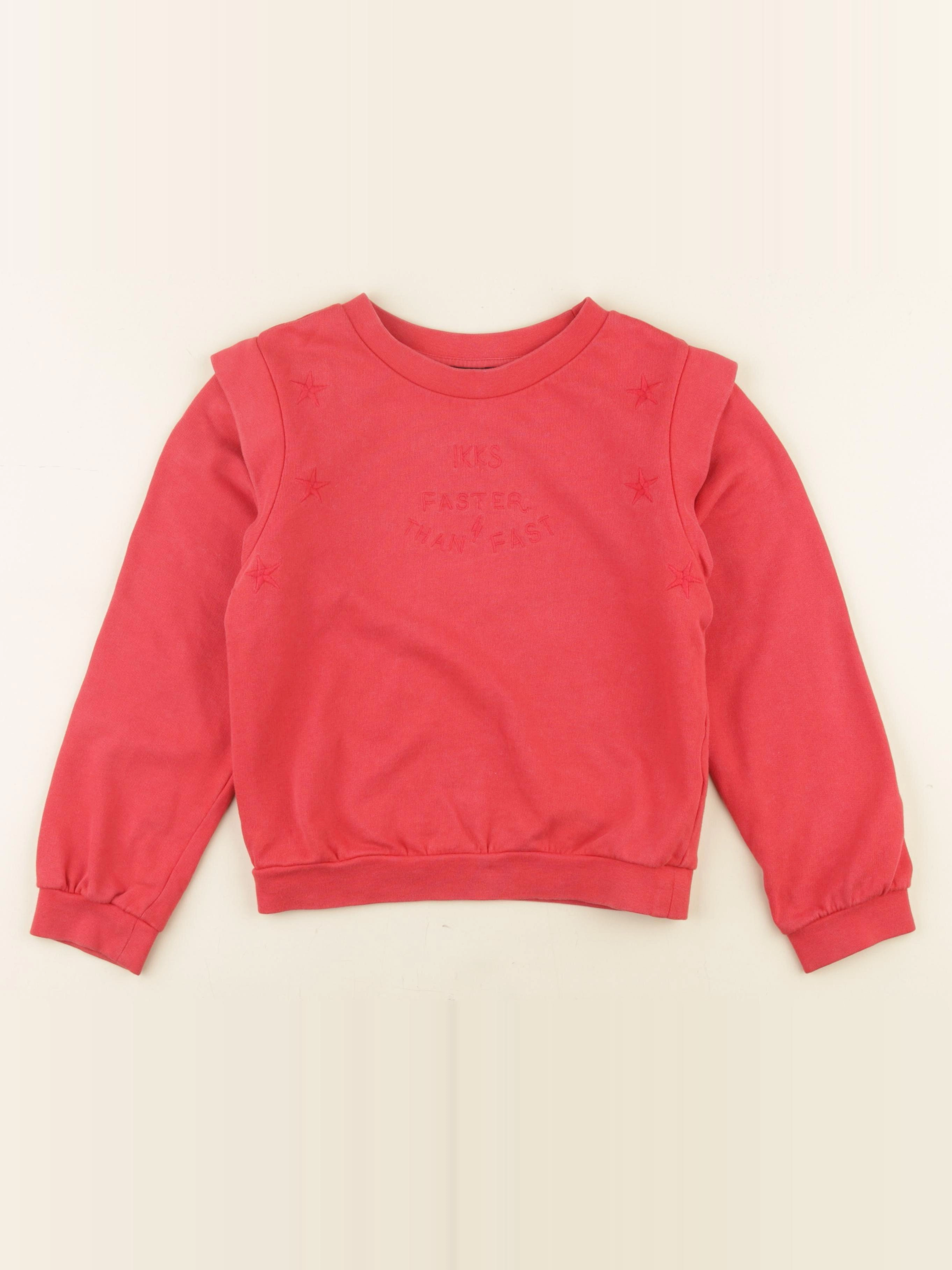 IKKS - sweat rouge - 8 ans