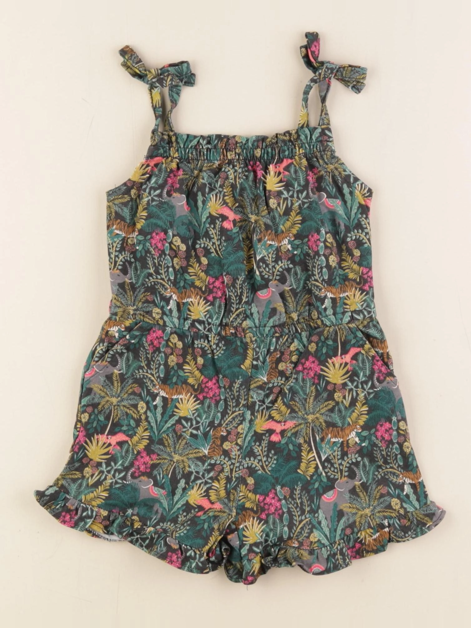 Vertbaudet - combinaison or, vert - 2 ans