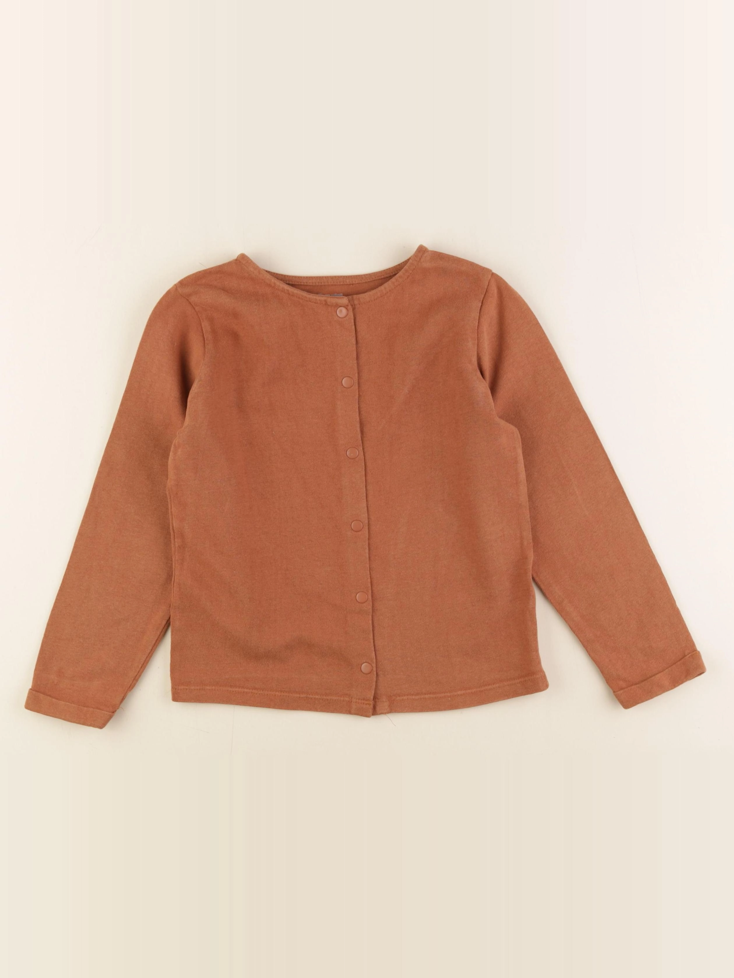 Vertbaudet - gilet marron - 6 ans