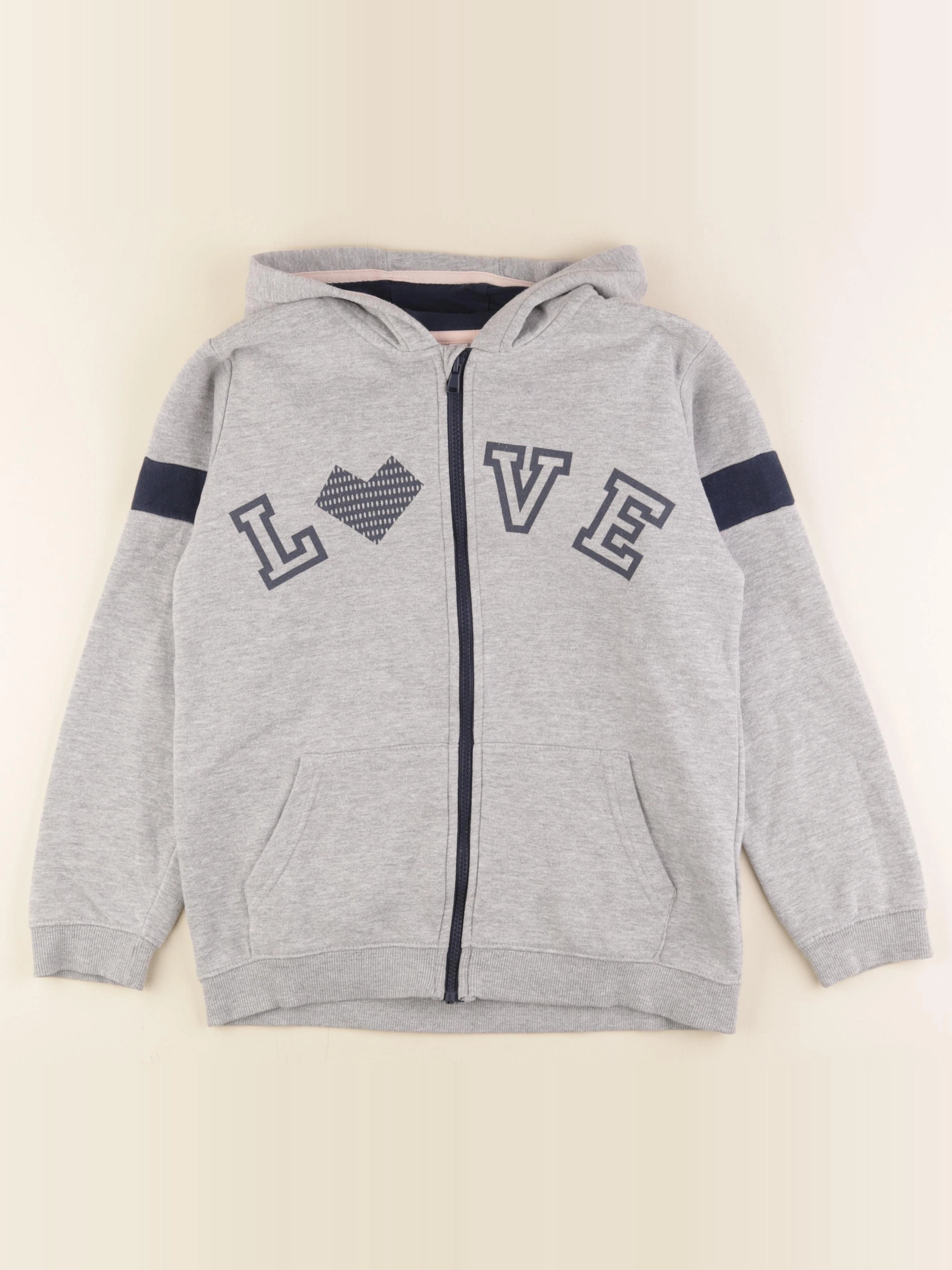 Vertbaudet - sweat gris - 14 ans