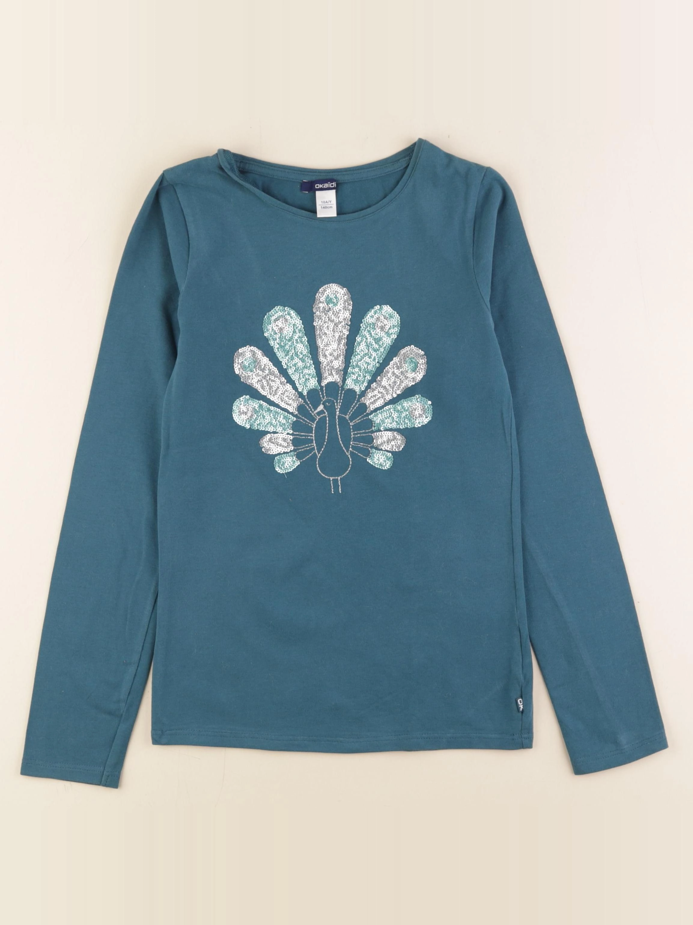 Okaidi - tee-shirt bleu - 10 ans