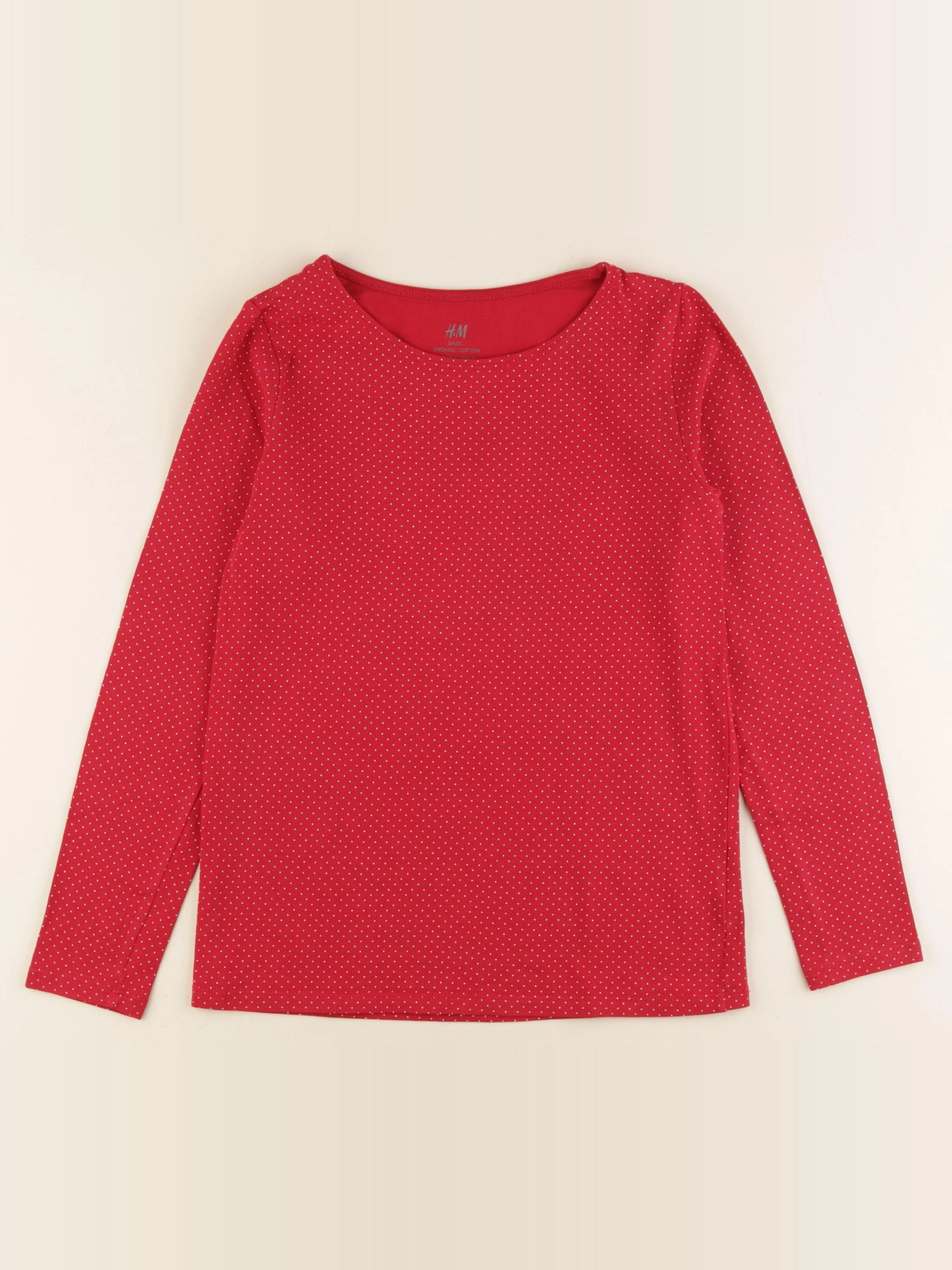 H&M - tee-shirt rouge - 8/10 ans