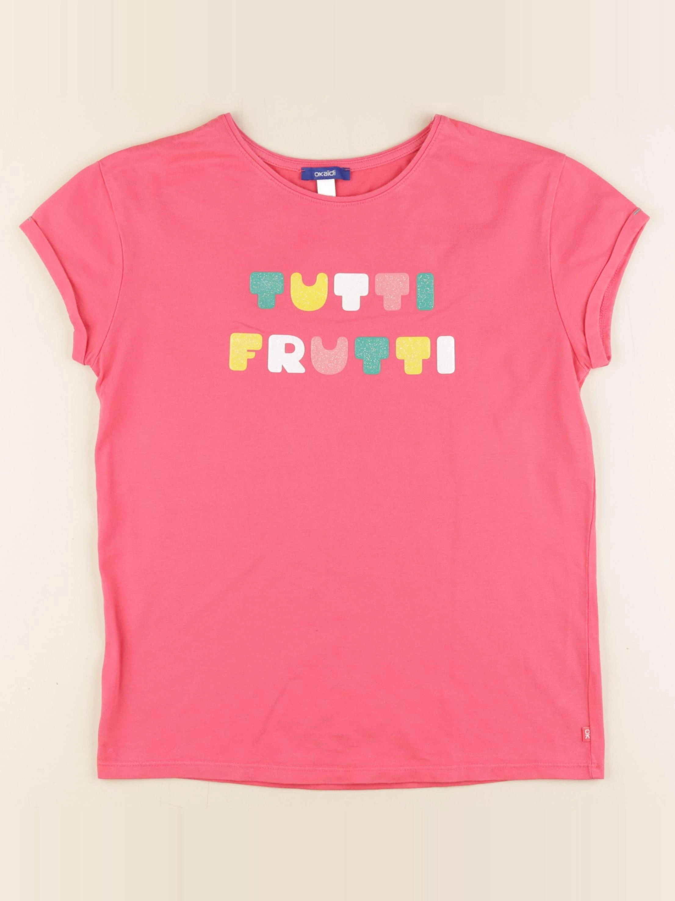 Okaidi - tee-shirt rose - 14 ans