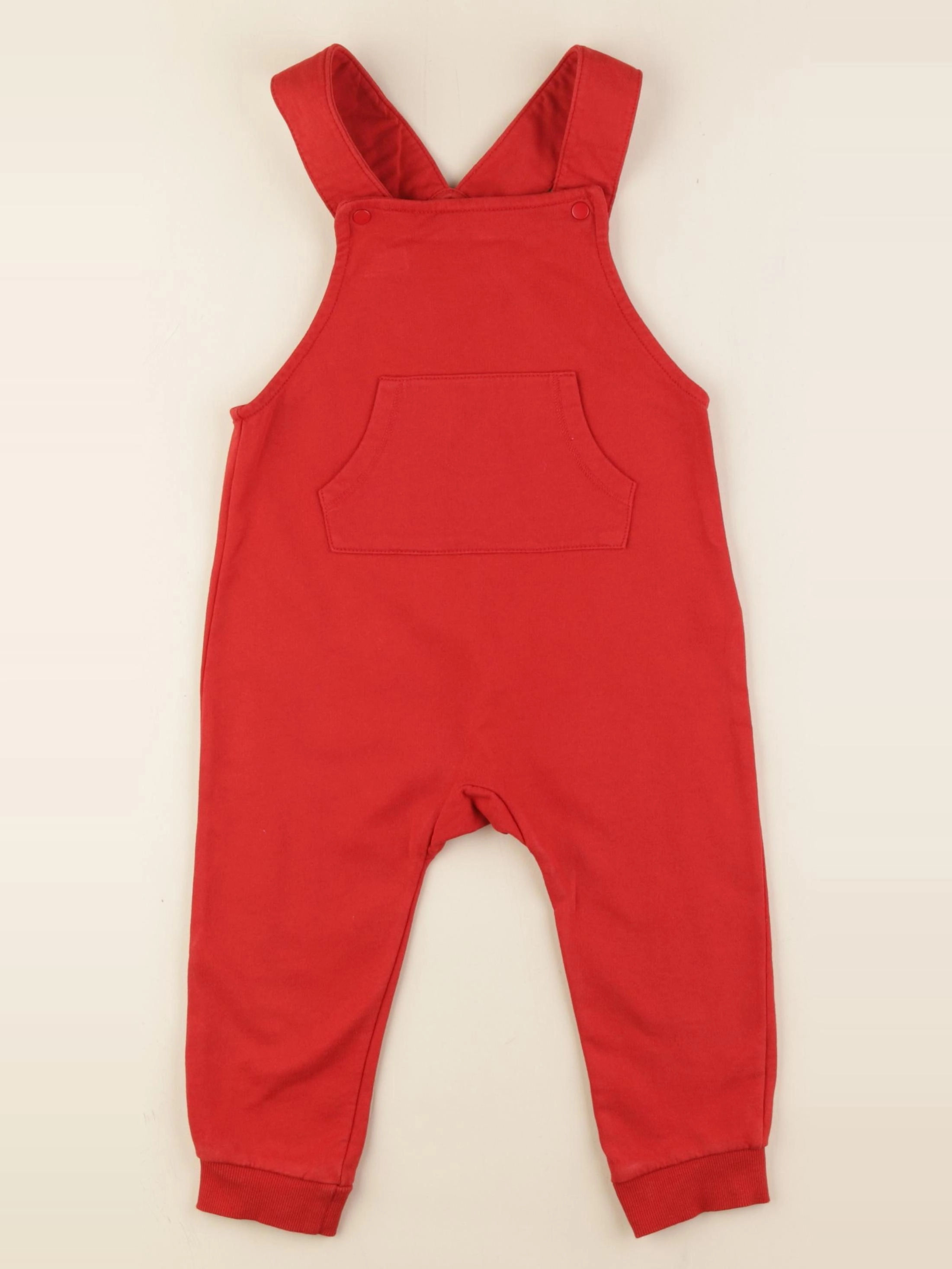 H&M - salopette doublé rouge - 18/24 mois