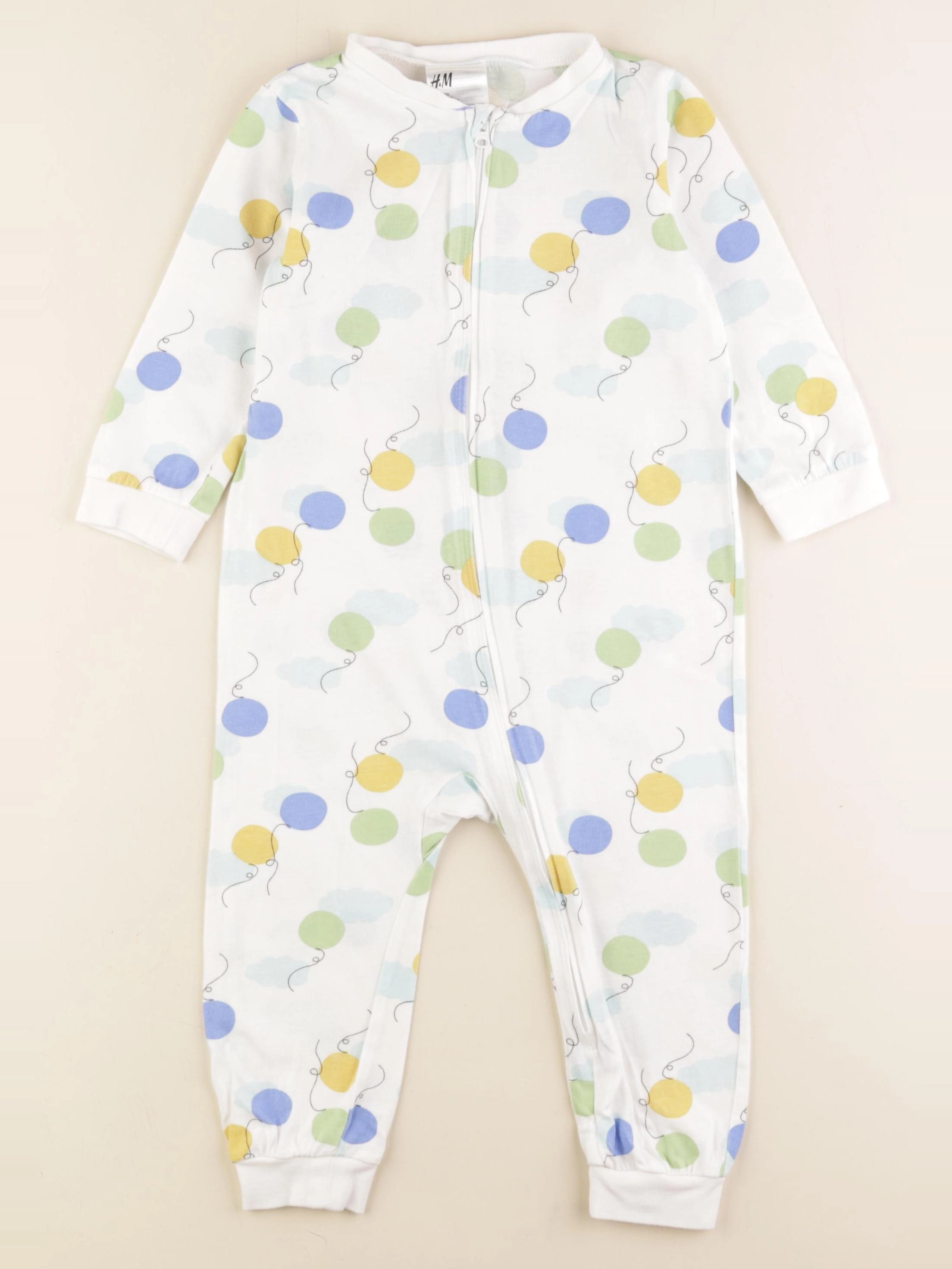 H&M - pyjama coton multicolore - 12/18 mois