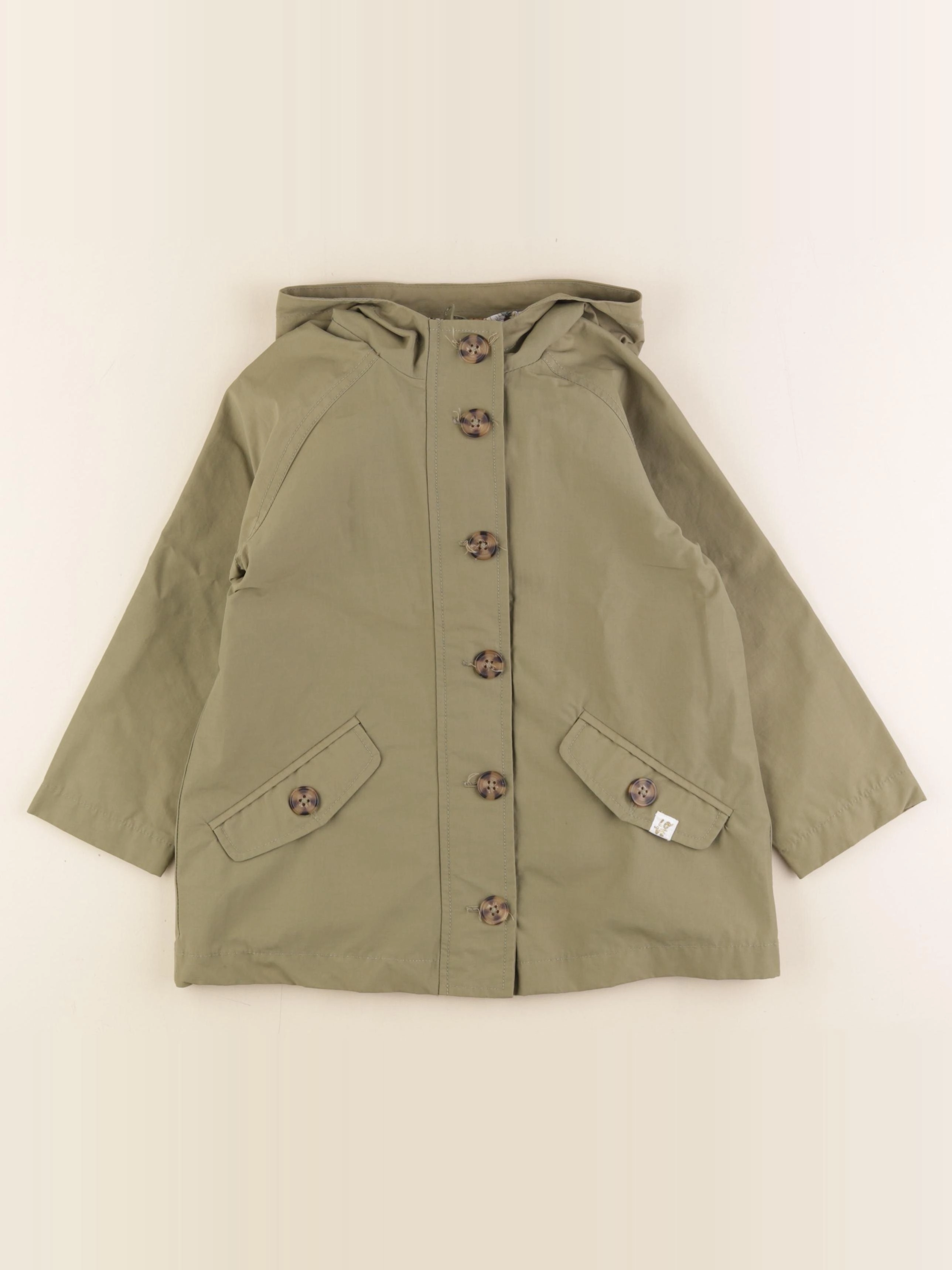 Vertbaudet - trench vert - 5 ans